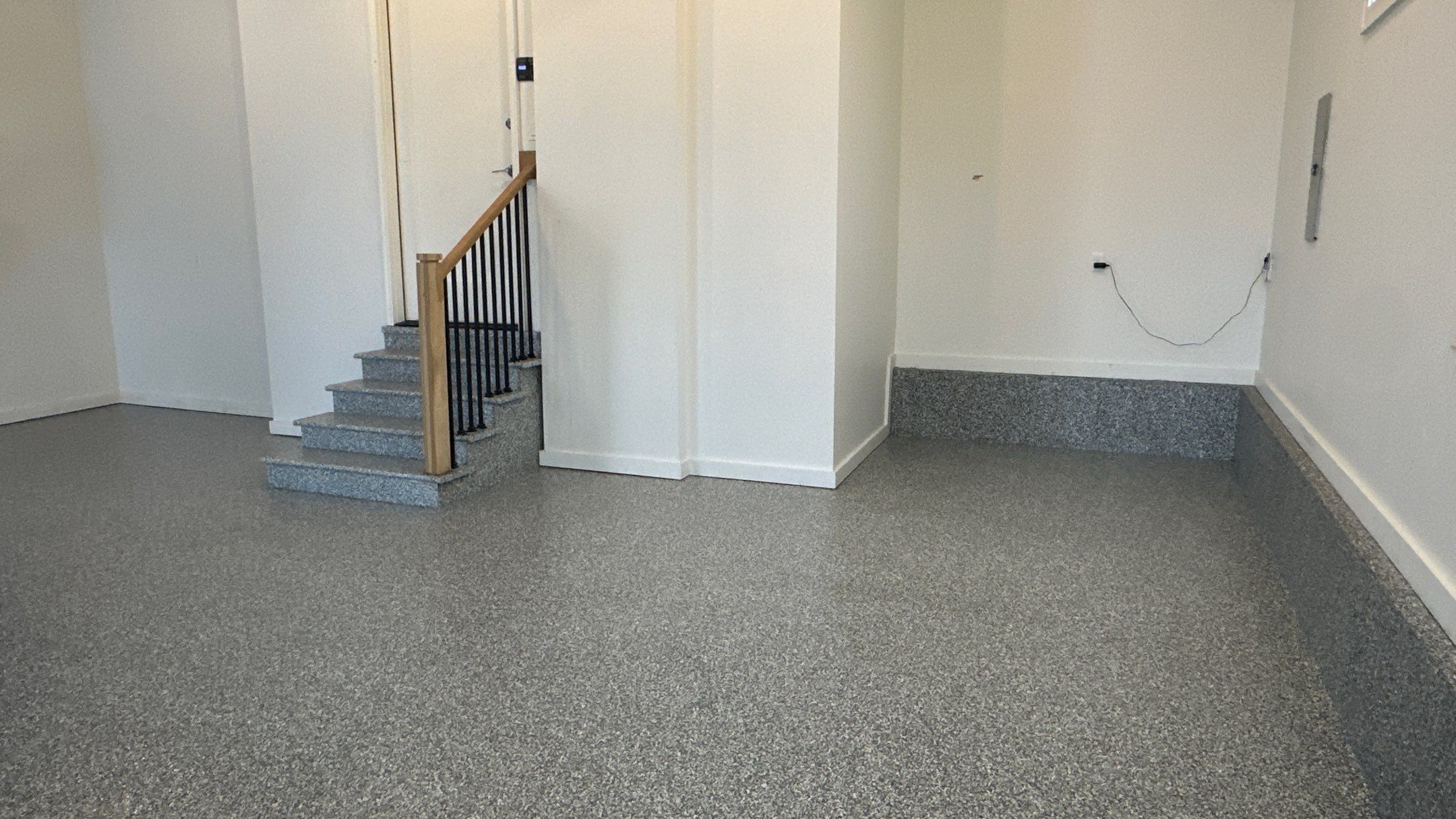 Max R. upgraded his garage with overhead racks and a New floor  by Banner Garage