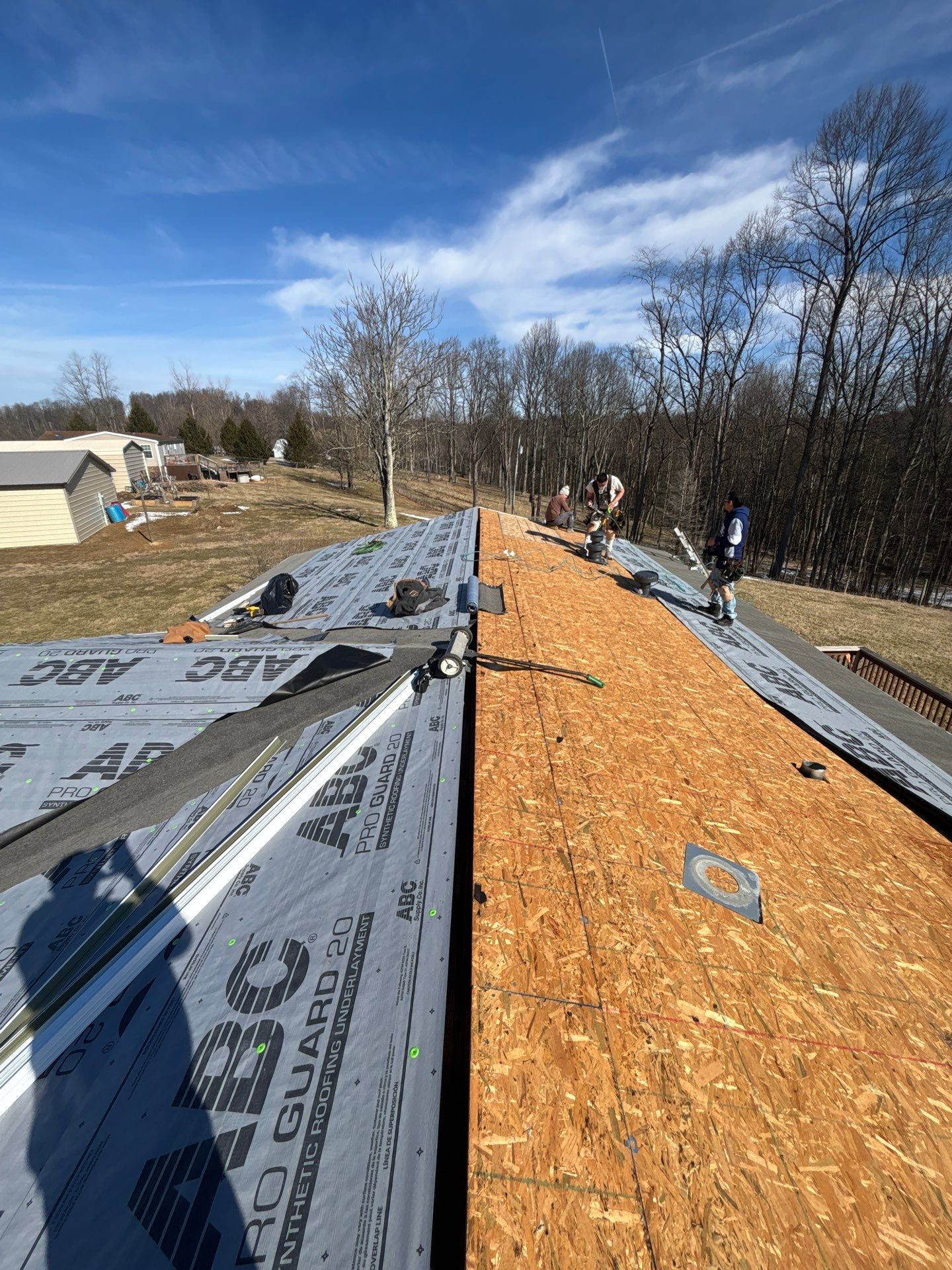 Residential Roofing Installation using GAF Timberline HDZ Pewter Gray by Rainstoppers Roofing