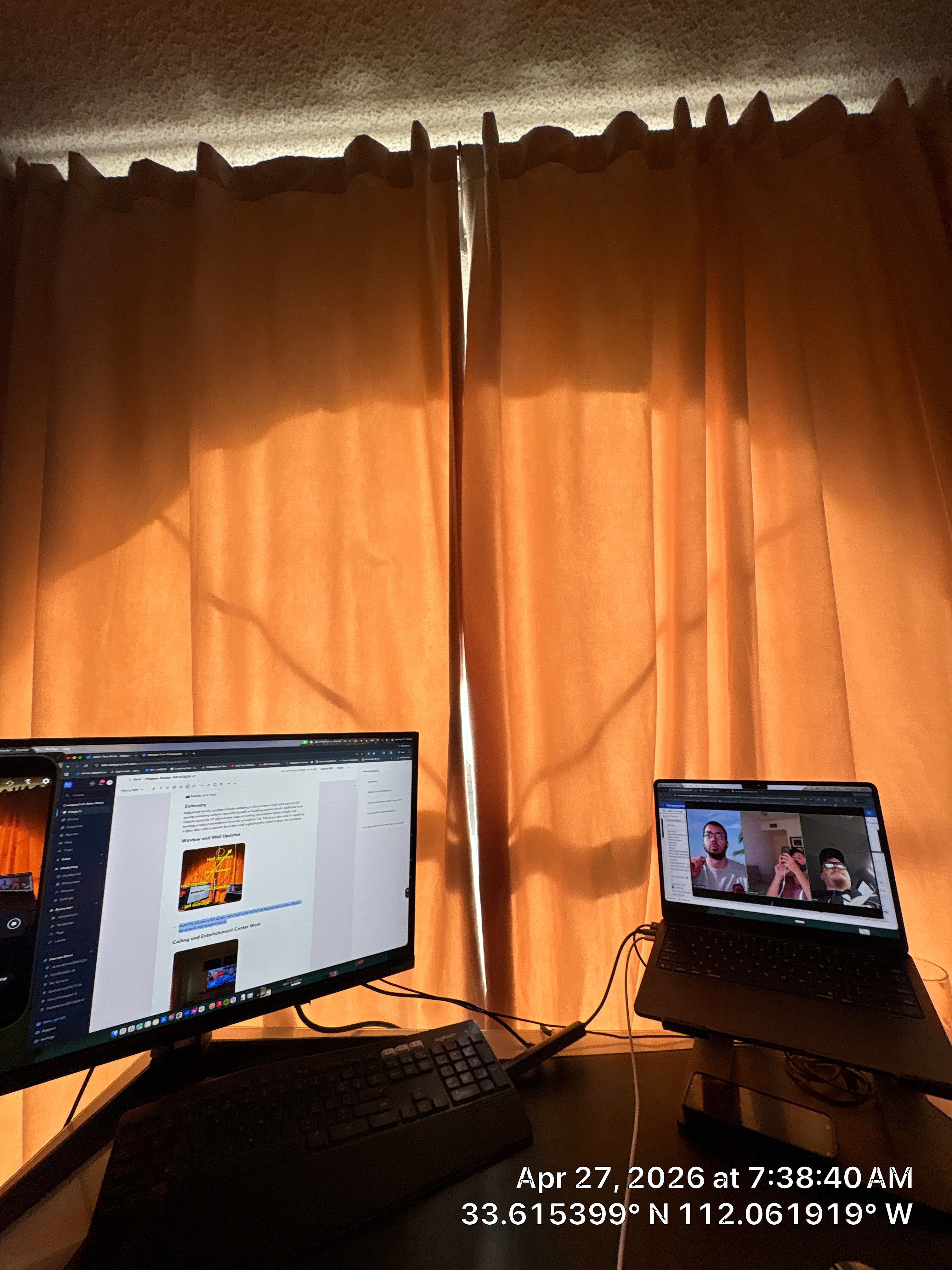 Custom Home Office and Media Suite Installation in Phoenix by CompanyCam Sales Demo