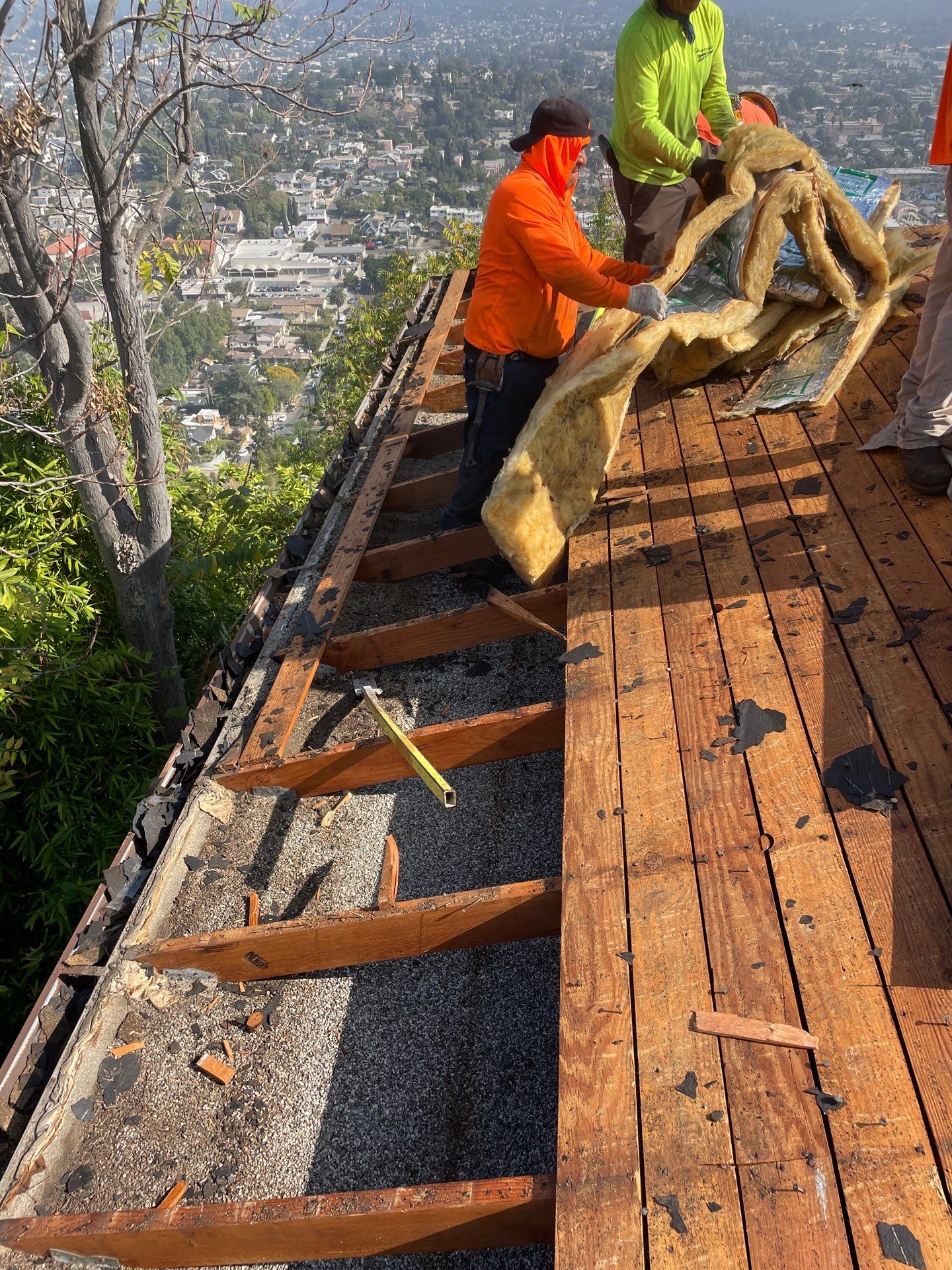 Residential reroofing project in Eagle Rock by Hull Brothers Roofing