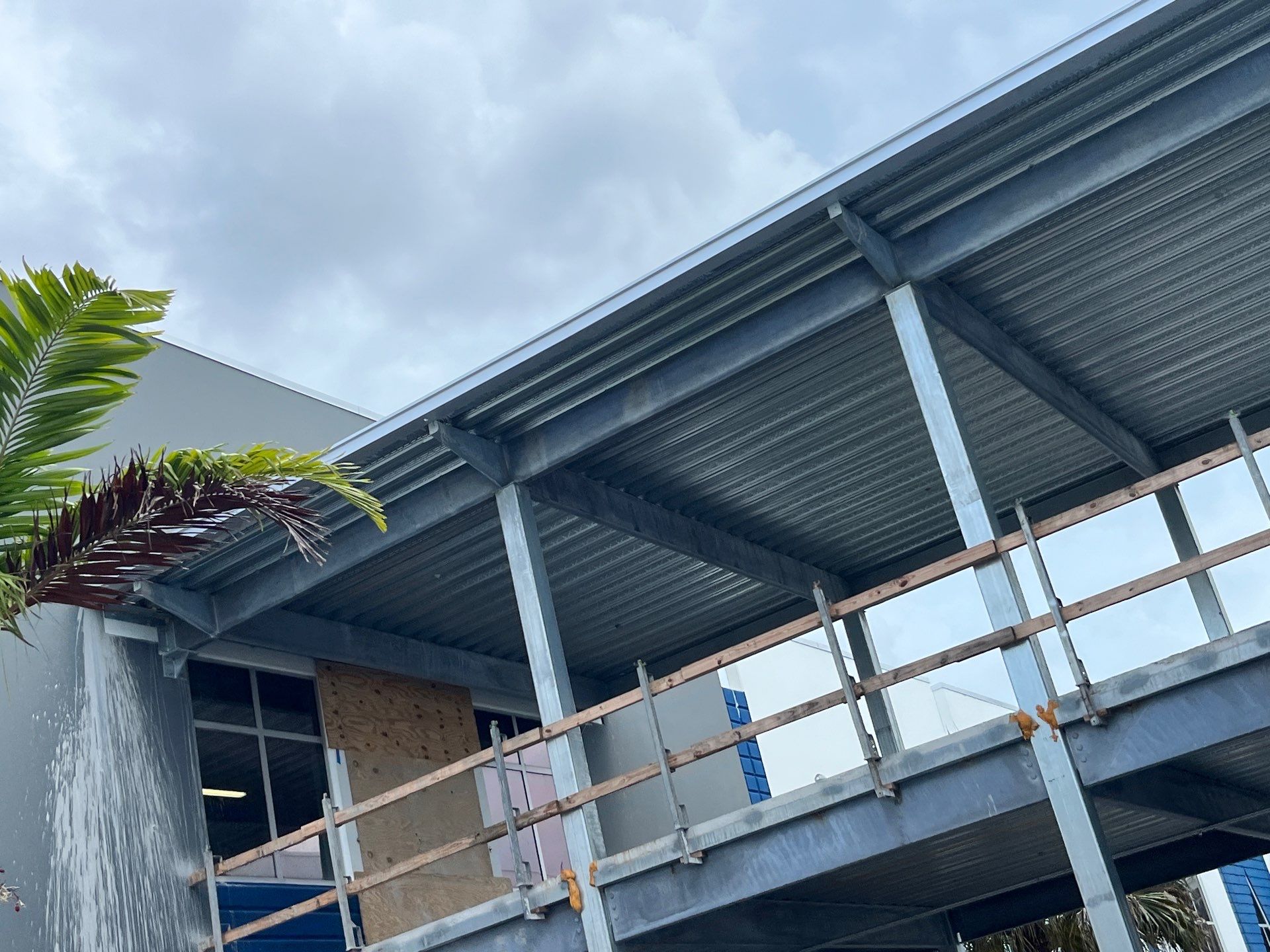 TPO Flat Roof Installation at Dade Quail Roost in Miami by AJF ROOFING INC