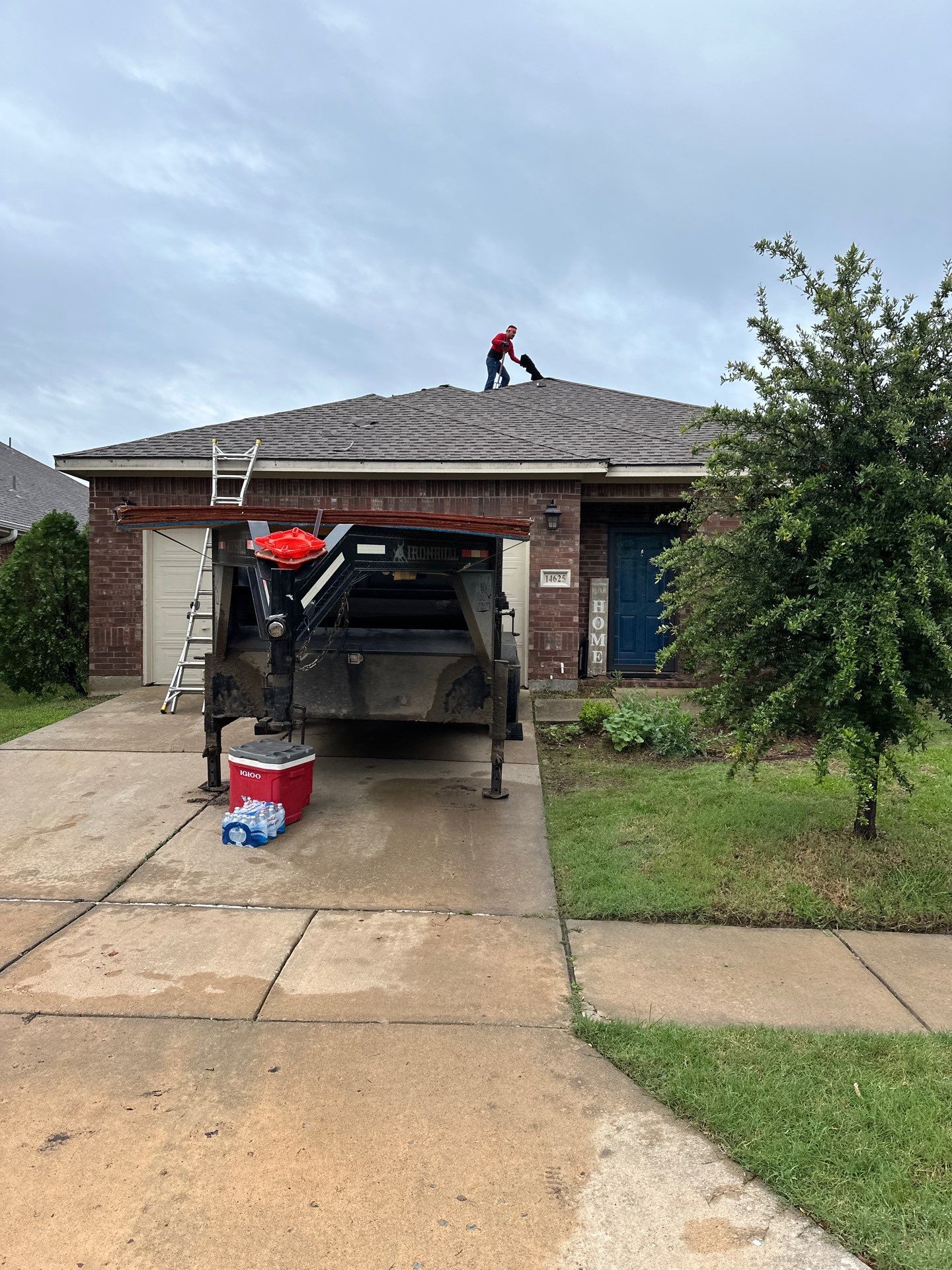 Project in Little Elm by Zeus Exteriors