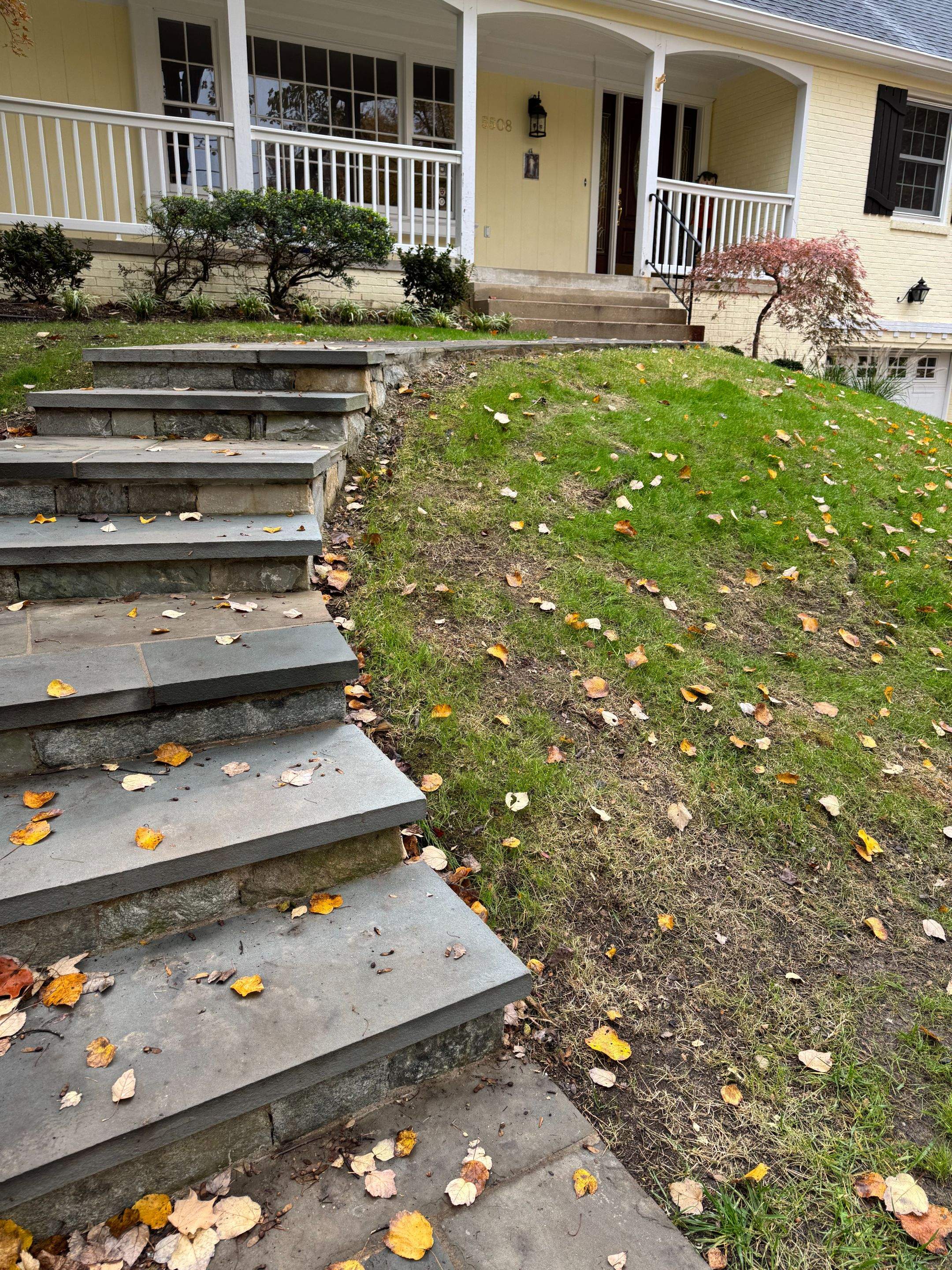 Modern Exterior Steel Handrails – Residential Entrance – Bethesda, MD by Capitol Iron Works