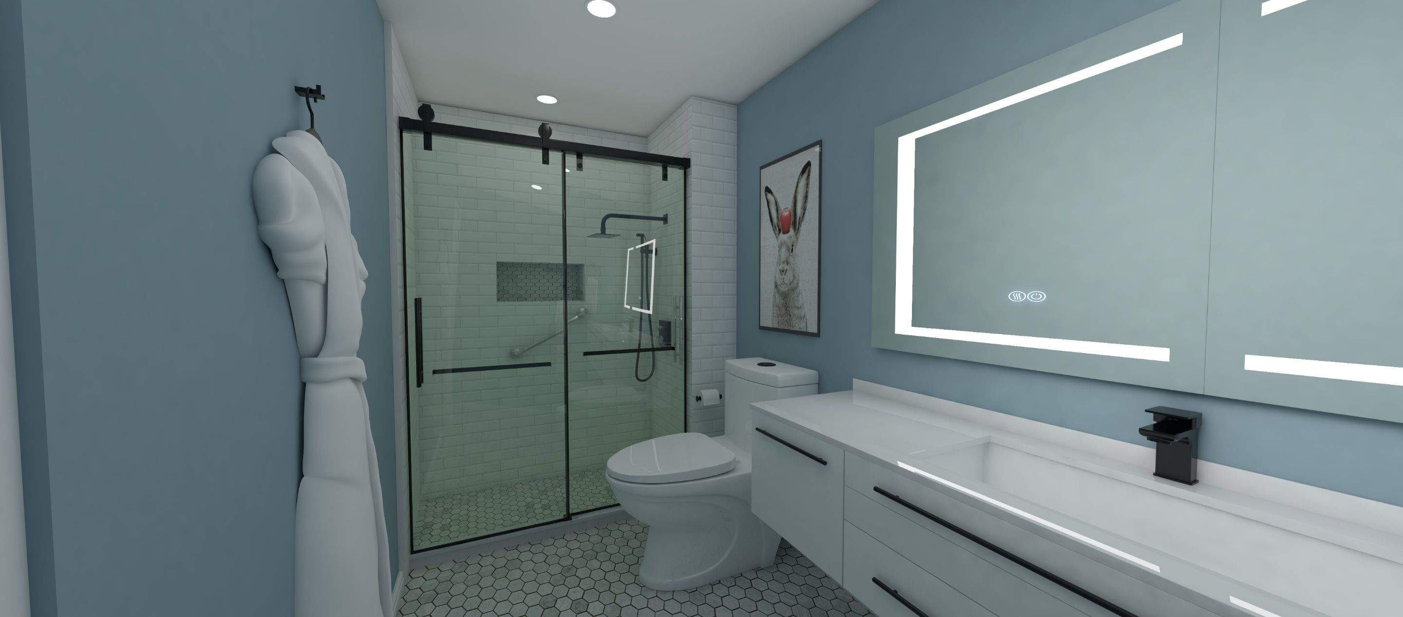 Bathroom Remodel using Tile by Home Concepts Construction