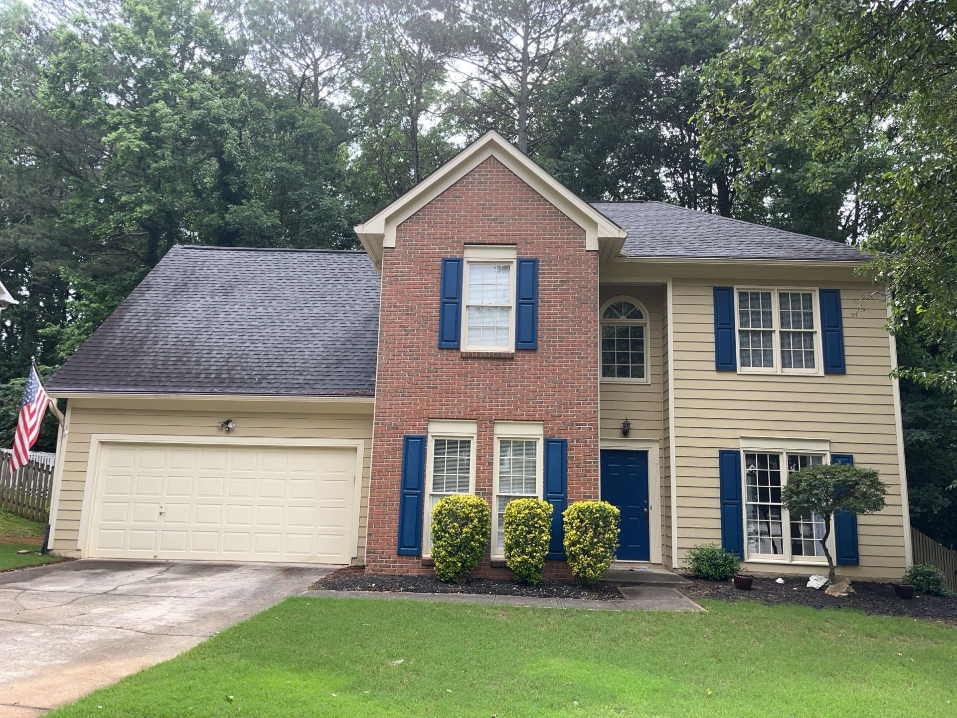 Siding and Rotten Wood Replacement with Exterior Painting in Woodstock,GA by Nelson Exteriors