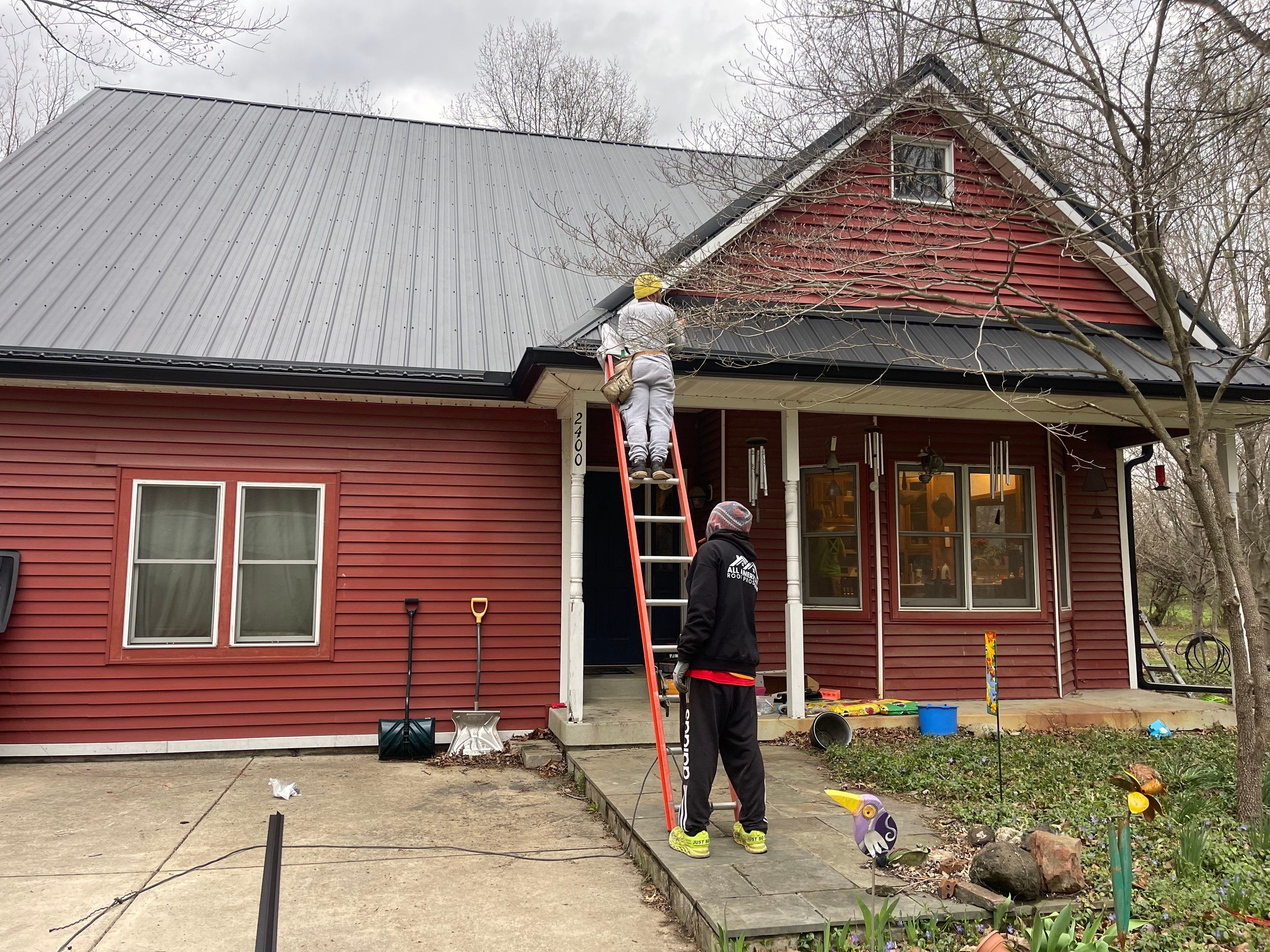 Exposed Fastener Metal Roof Replacement in Noblesville, IN by 4Ever Metal Roofing