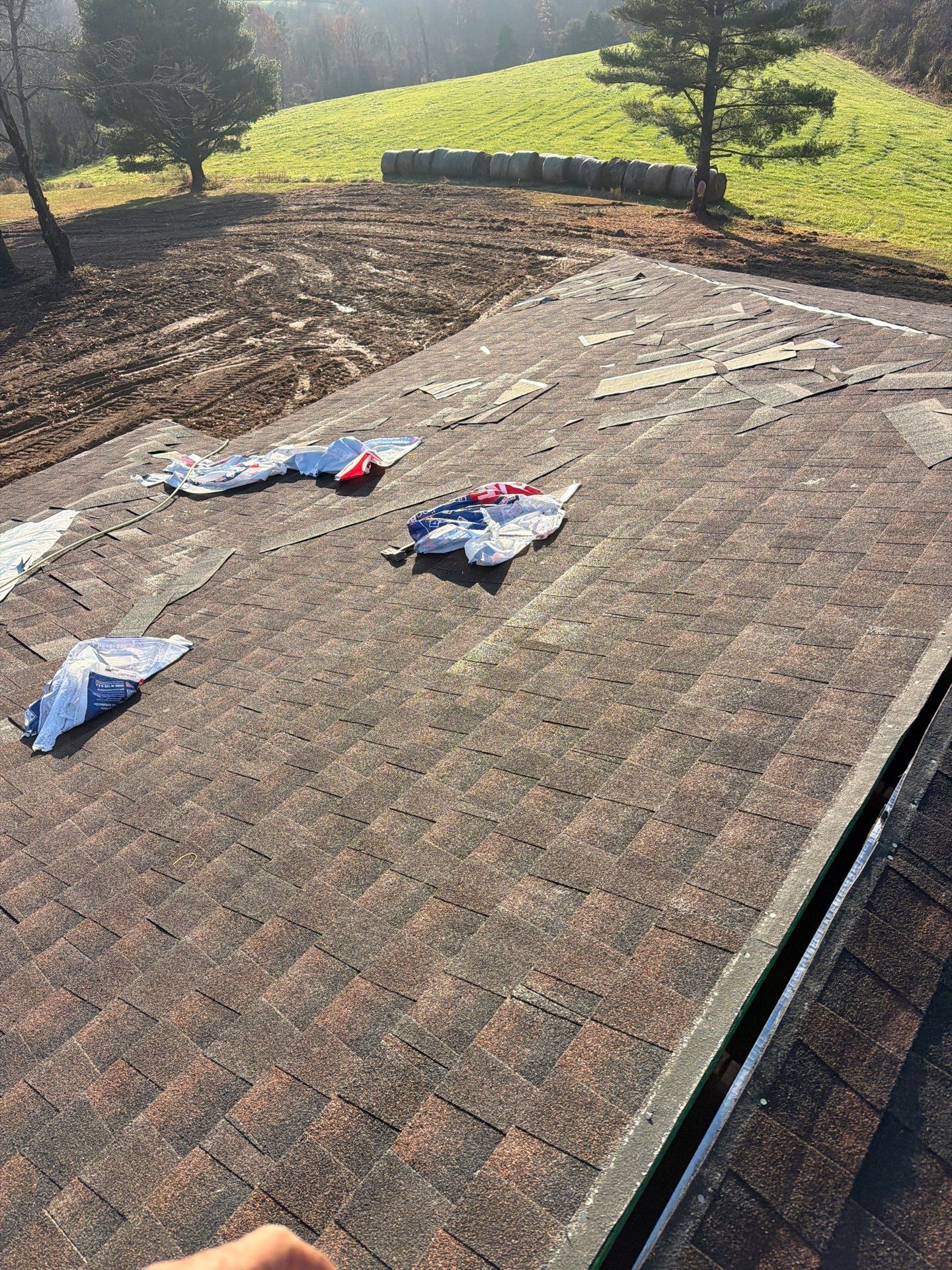 Residential Roofing Installation using GAF TImberline HDZ Hickory by Rainstoppers Roofing