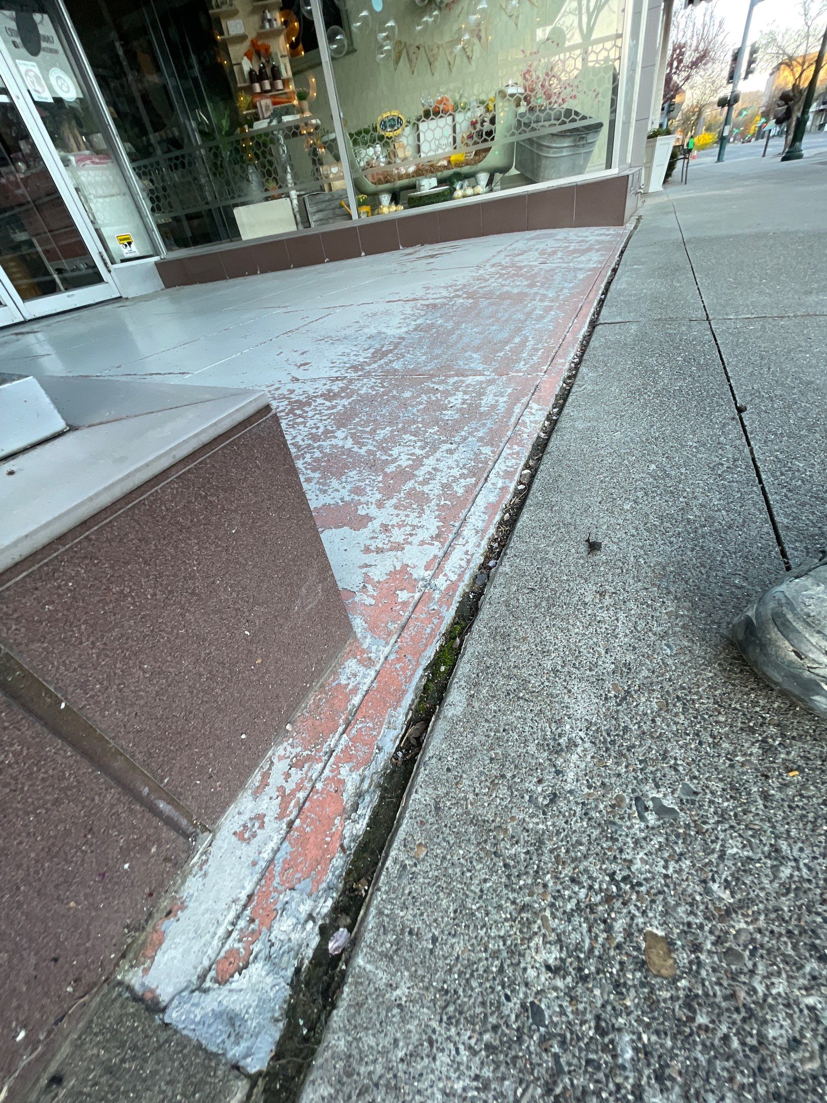 Commercial Floor Transformation using Slate Stone by Croc Coatings, LLC