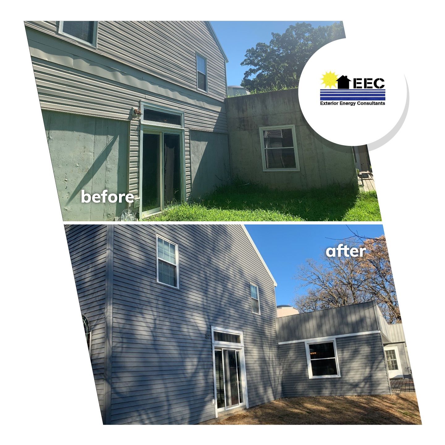 Contemporary house Siding Installation using Mastic Premium Vinyl siding  by EEC  Windows, Siding & Roofing 