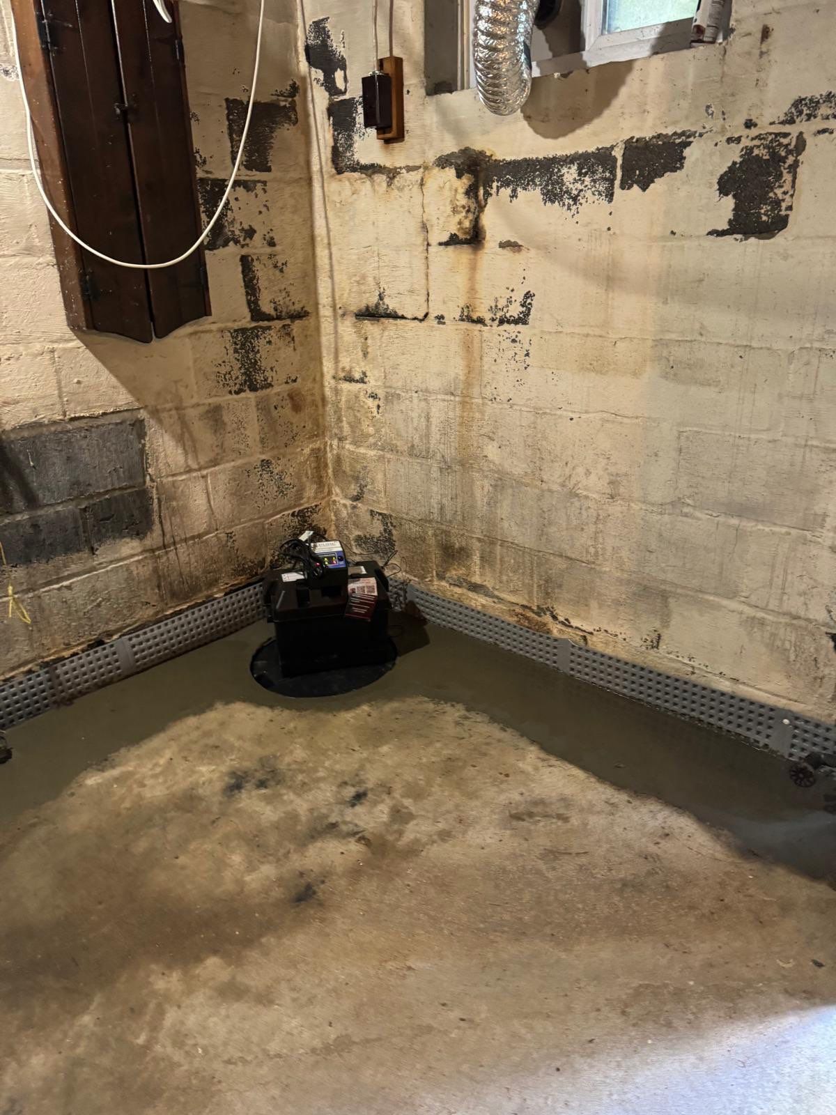 Interior French Drain Washington Township, NJ by Pure Service Pro, LLC 