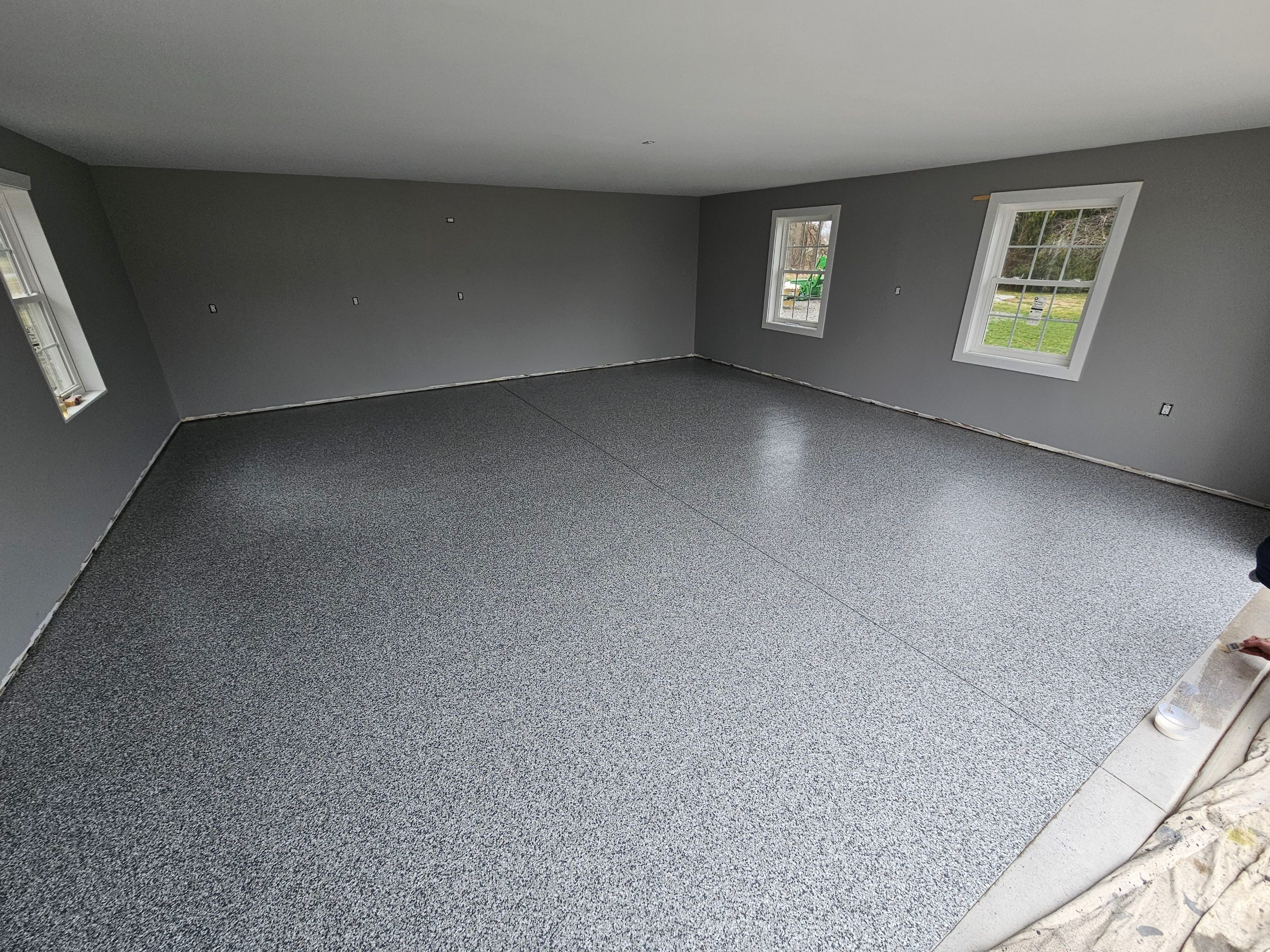Gravel Flake Garage Floor  by Level 10 Coatings
