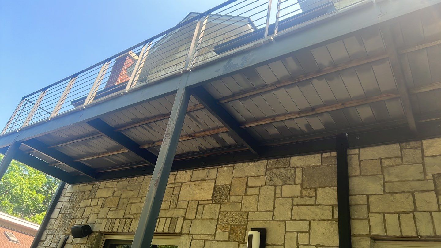 Highland Park, IL Bluestone, concrete,  Trex deck cleaning by Northern Power Washing LLC.