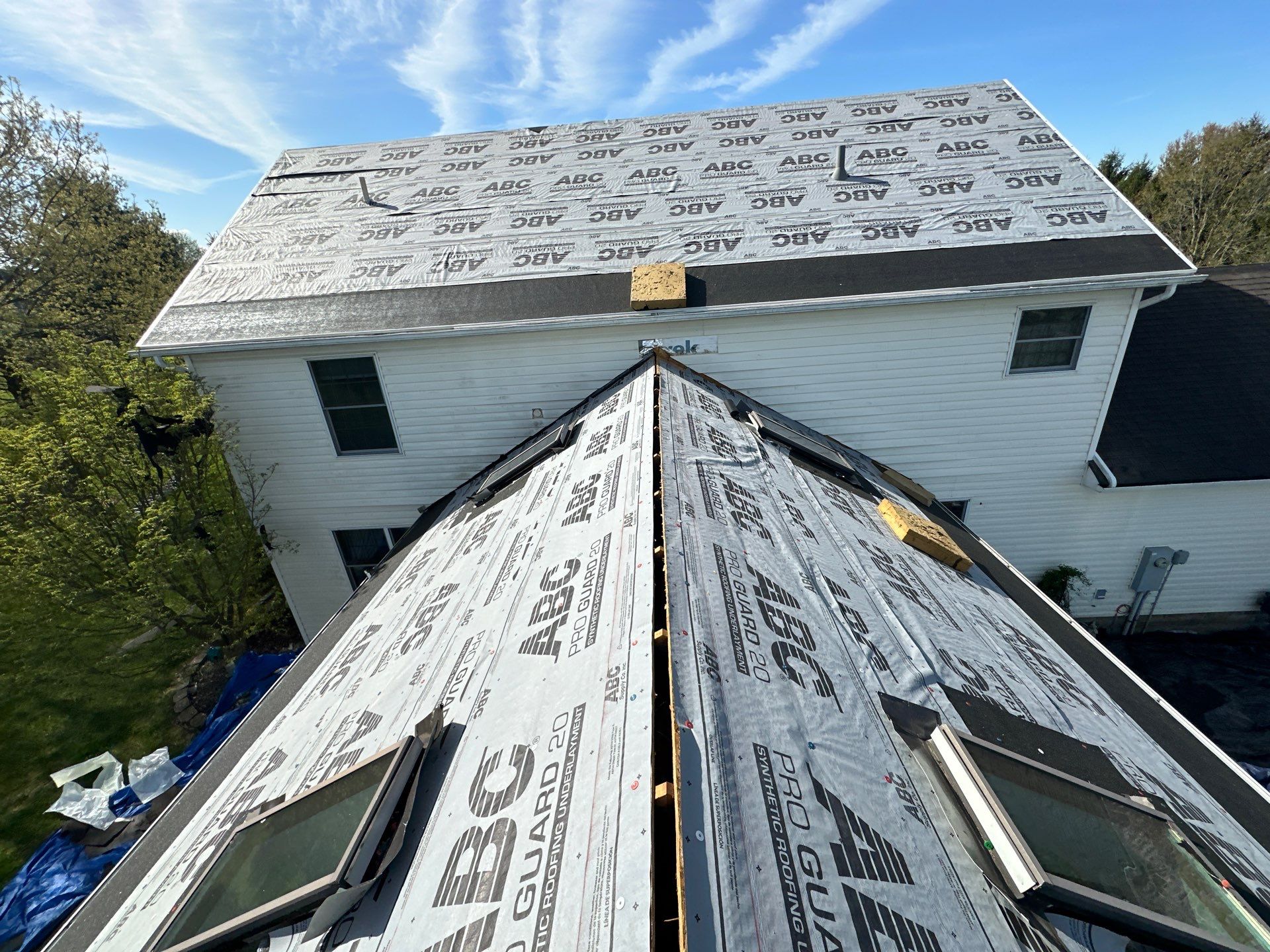 Residential Roofing Installation using Duration Series Shingles - Driftwood by RoofX 