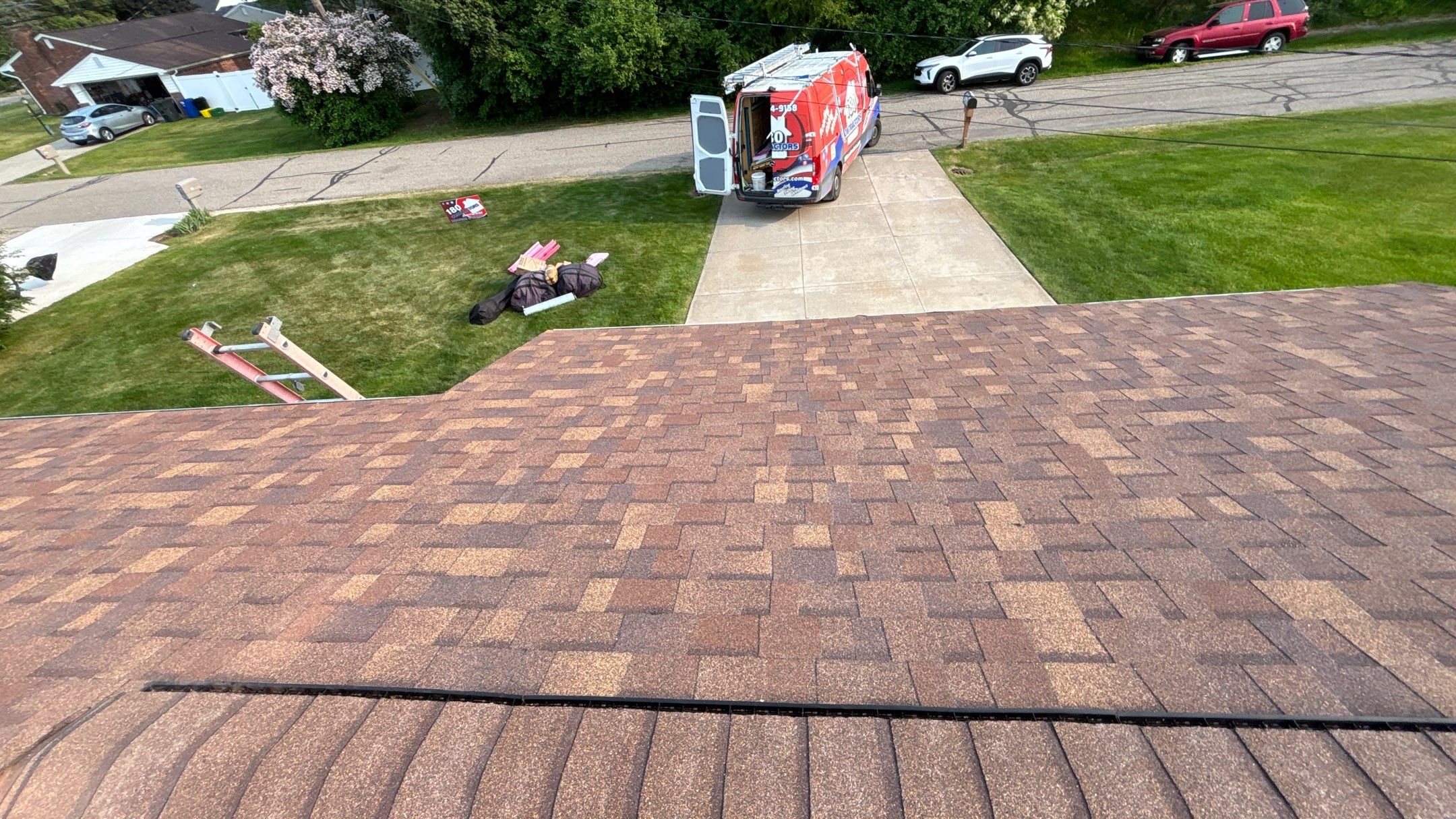Roof Replacement using Owens Corning Desert Rose by 180 Contractors