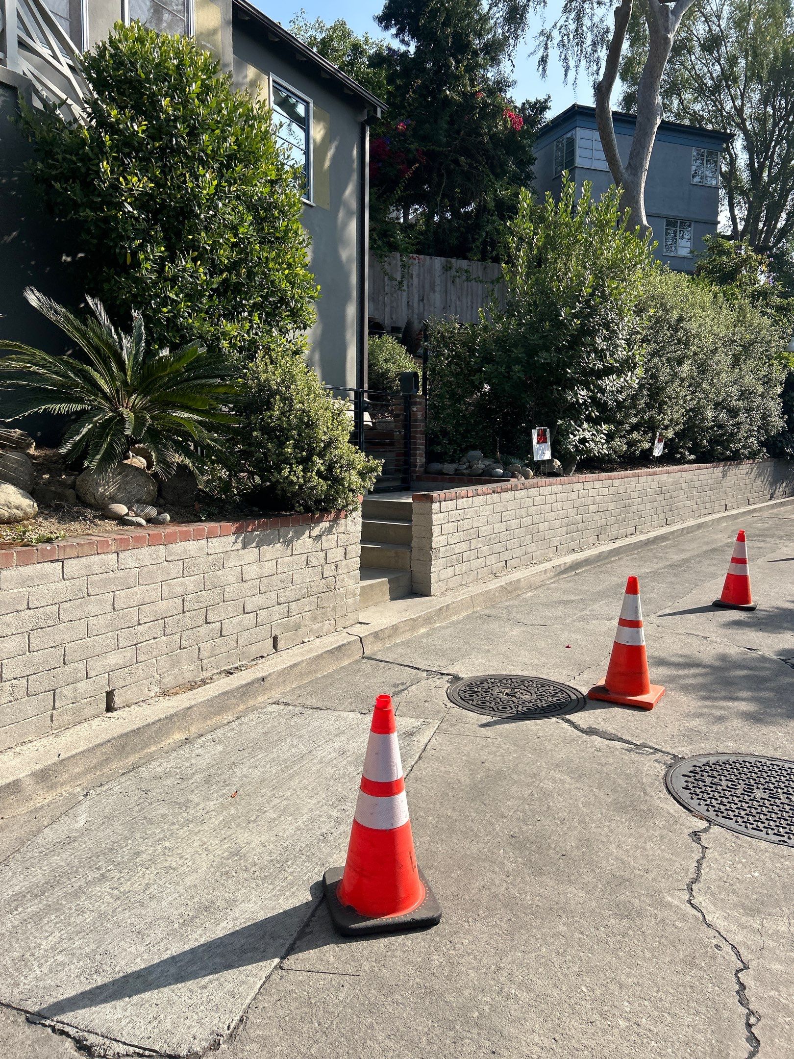 Sandblasting Paint Off Brick Wall In Los Angeles, CA by La Power Washing Inc