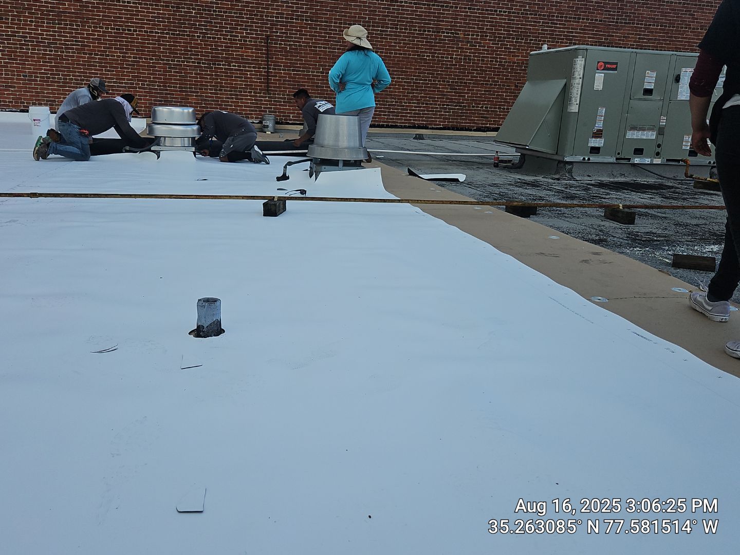 Project in Kinston by Roofing Solutions