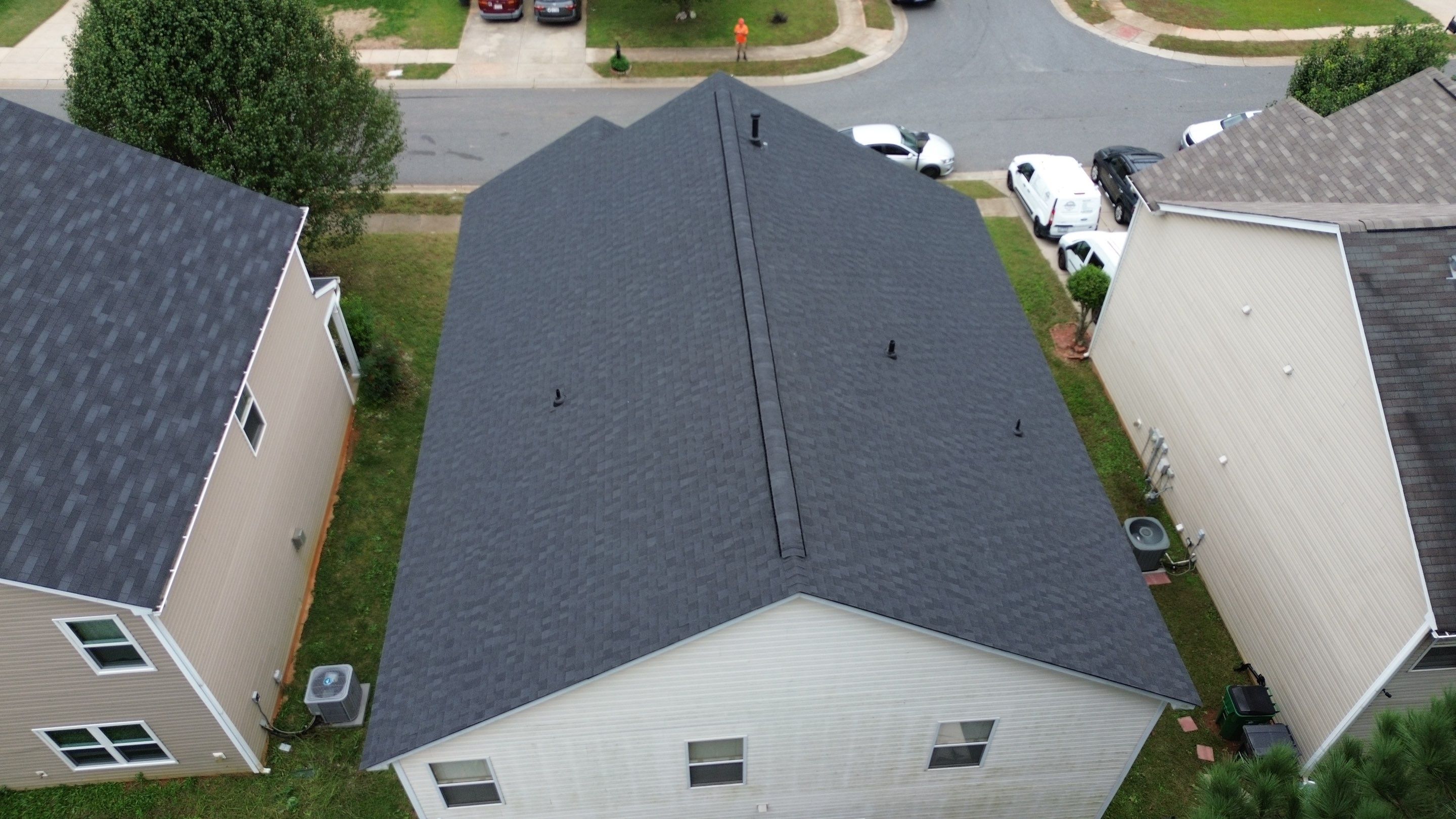 Roof and gutter replacement and interior repair by hail and wind damage by Just Brilliant Restoration JBR
