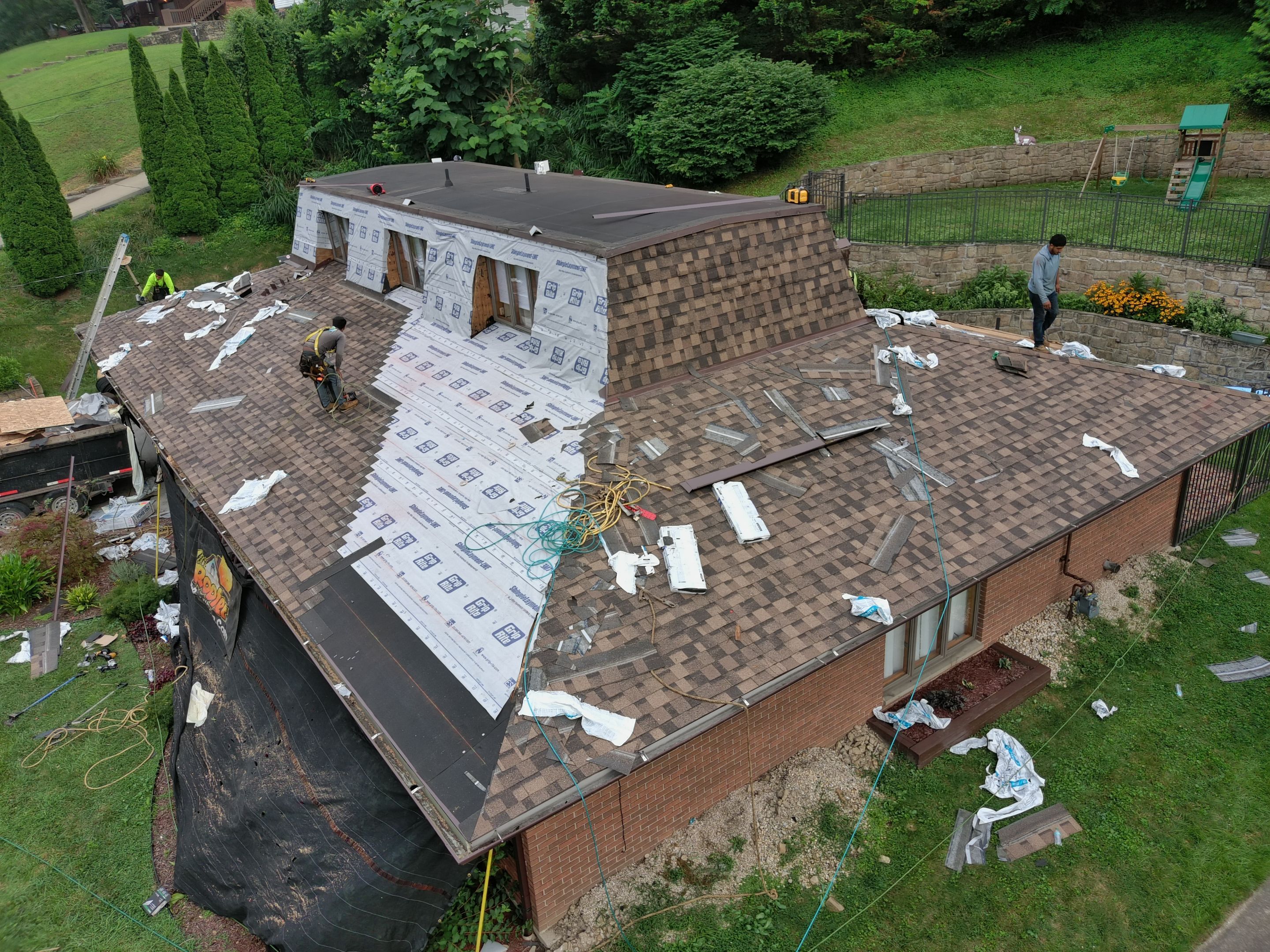 Unique Single Roof Replacement in Charleston WV – IKO Dynasty High-Performance Shingles by Mr. Roofer