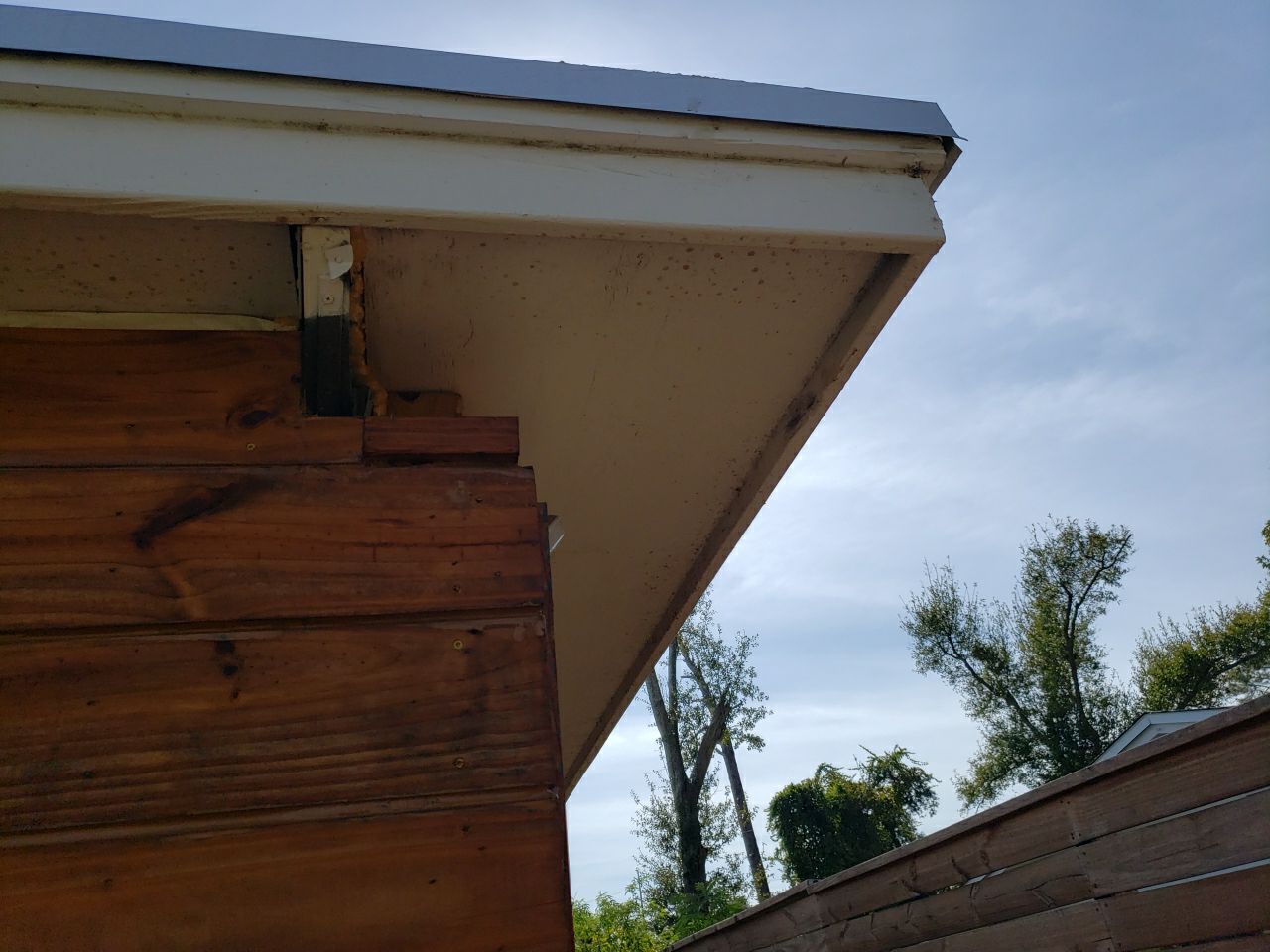 Gutter Installation using K-Style Seamless Gutters and Soffit and Fascia Replacement by Gutter Professors