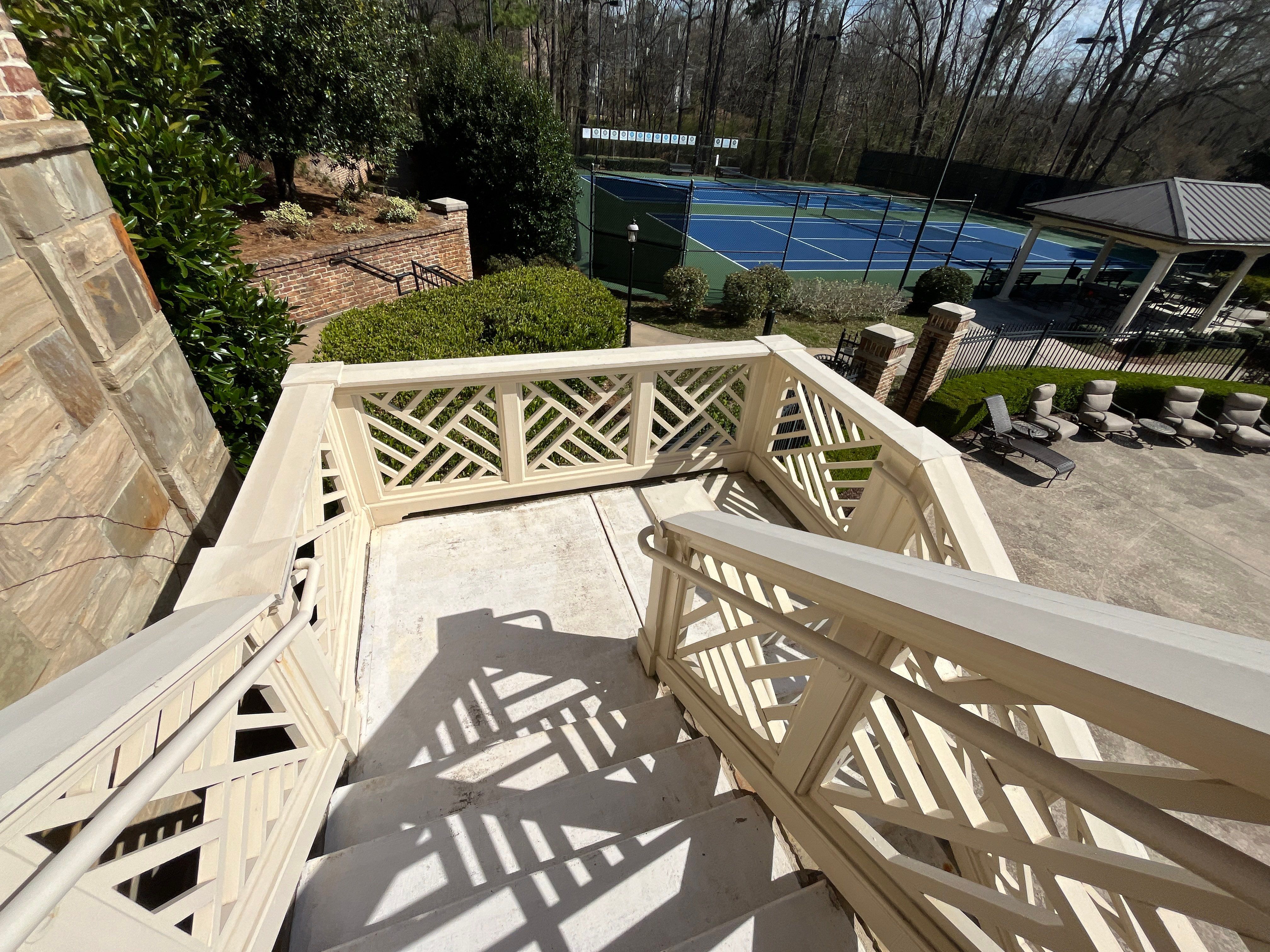 Alpharetta, GA Trex Deck Floor Resurface, Steel Railing Install, and Metal Roof Replacement by Nelson Exteriors