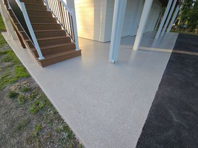 Patio Transformation with Sandstone Penntek Flooring
