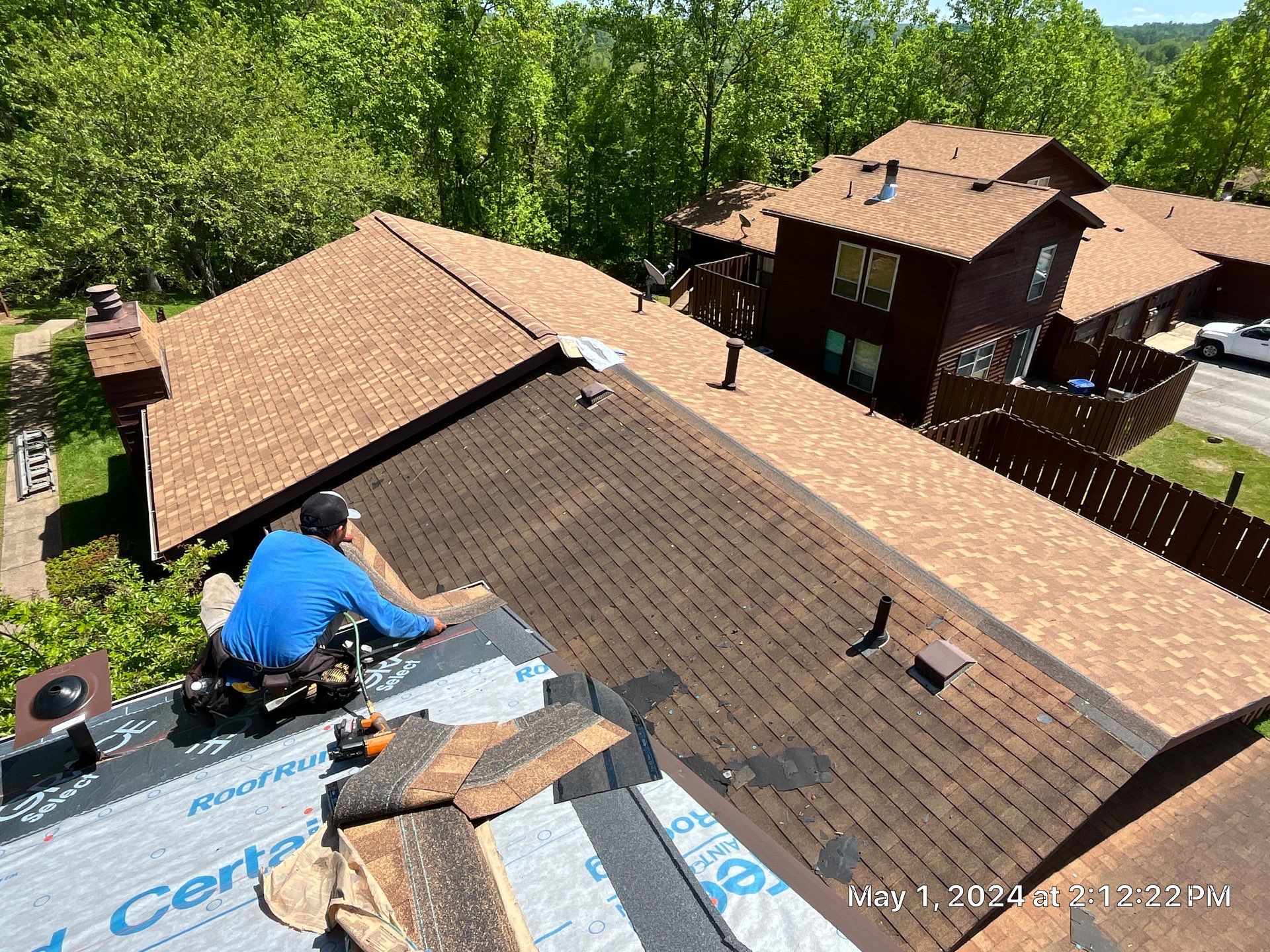 Commercial Roofing Installation using Certainteed Landmark Pro Shingles by Fahey Roofing + Contracting