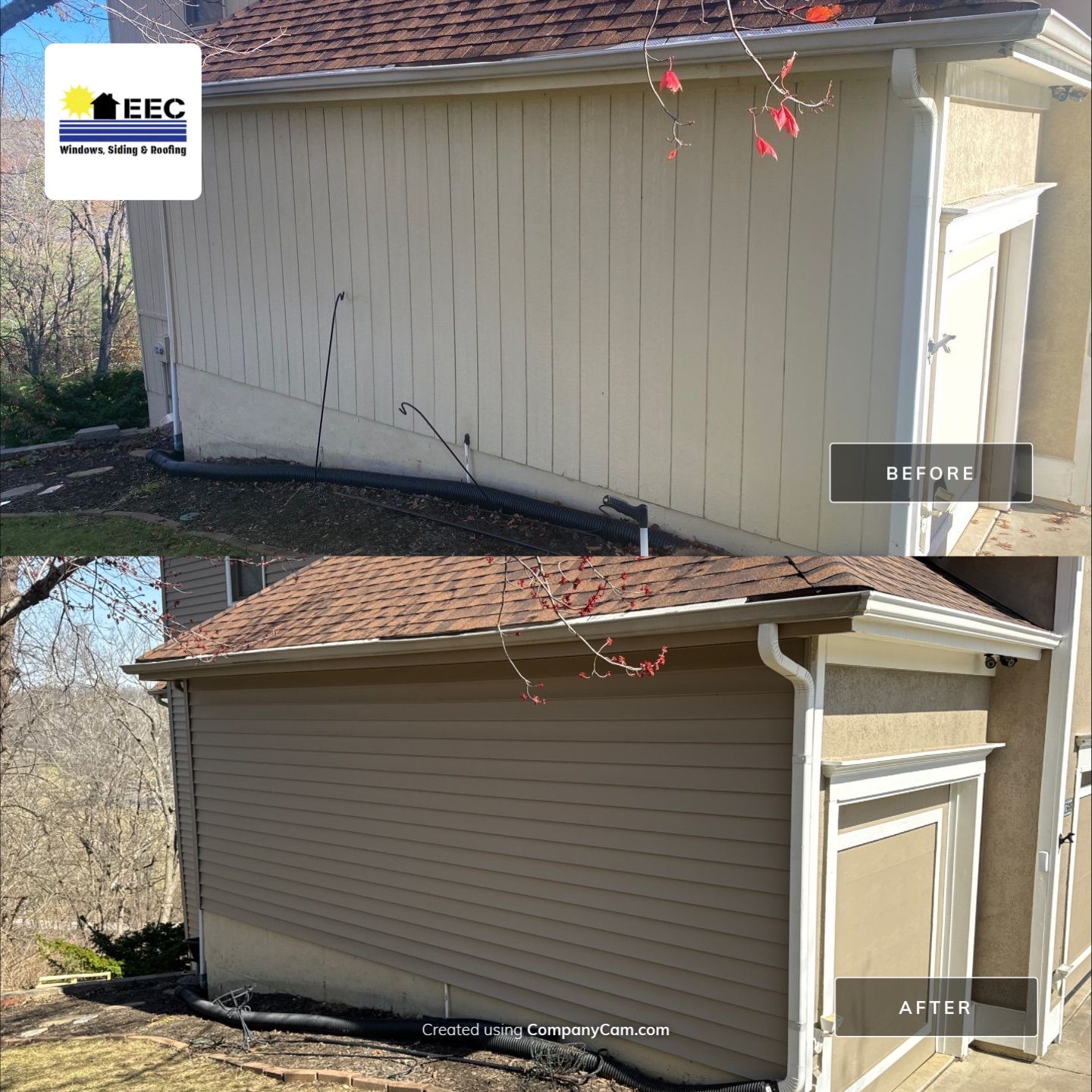 Siding Installation using Clay Market Square by EEC Windows, Siding & Roofing