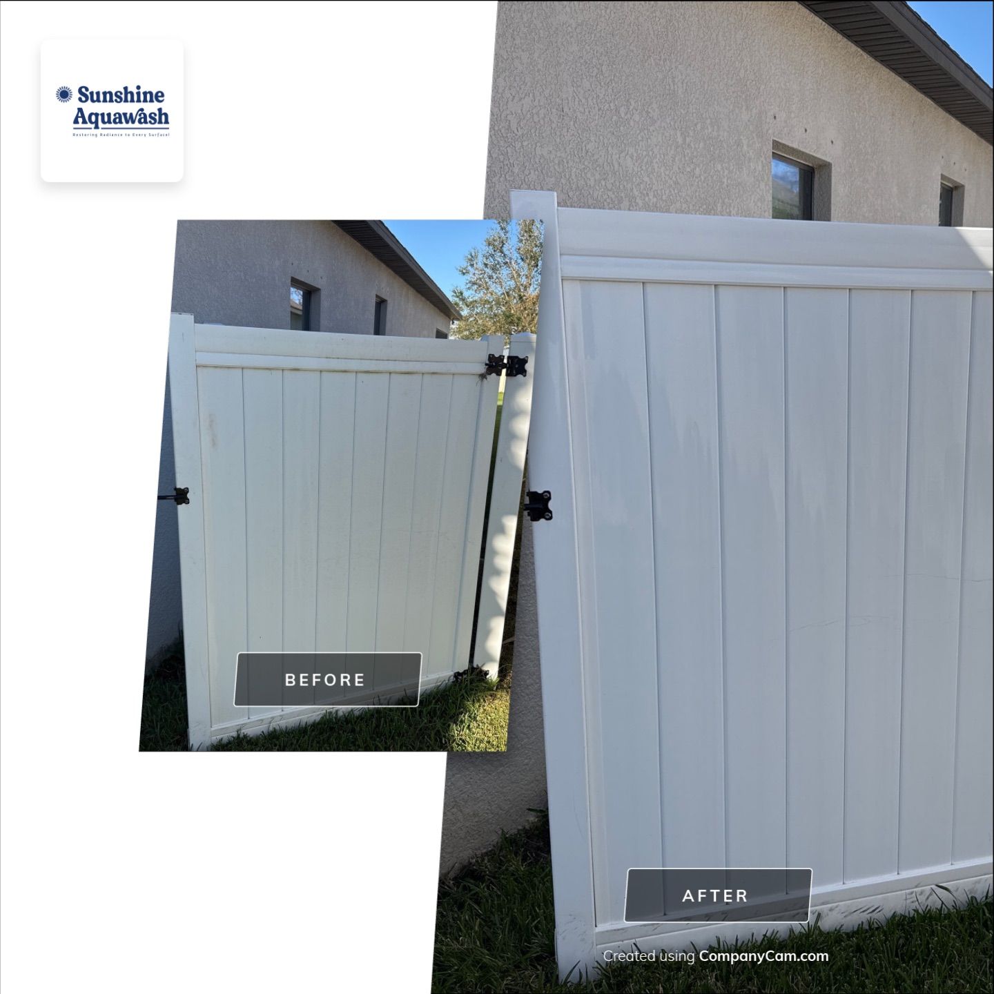 Comprehensive Concrete and Vinyl Fence Cleaning in Willow Walk Community, Palmetto, FL by Sunshine AquaWash