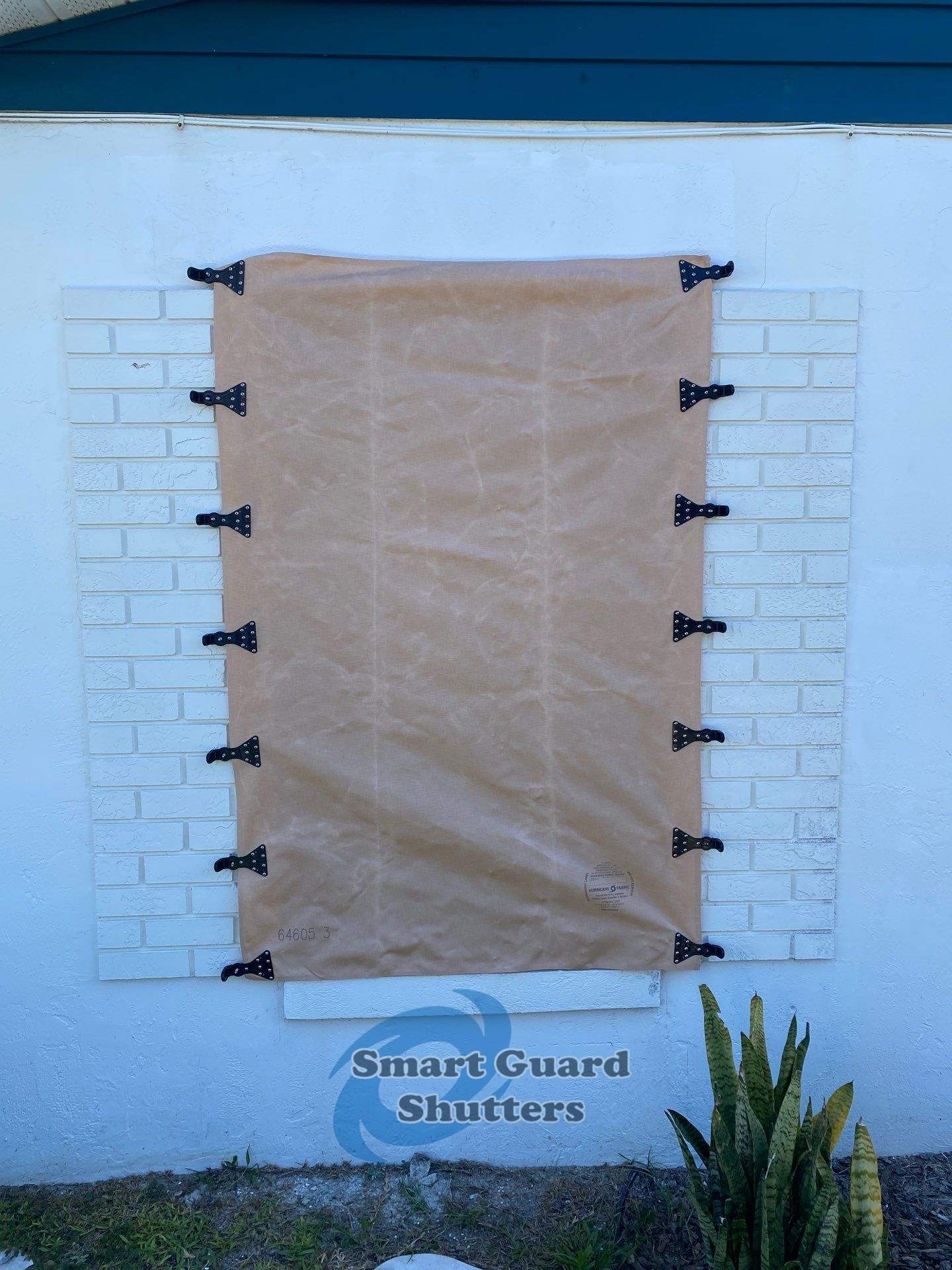 Hurricane Fabric in Tan by Smart Guard Shutters