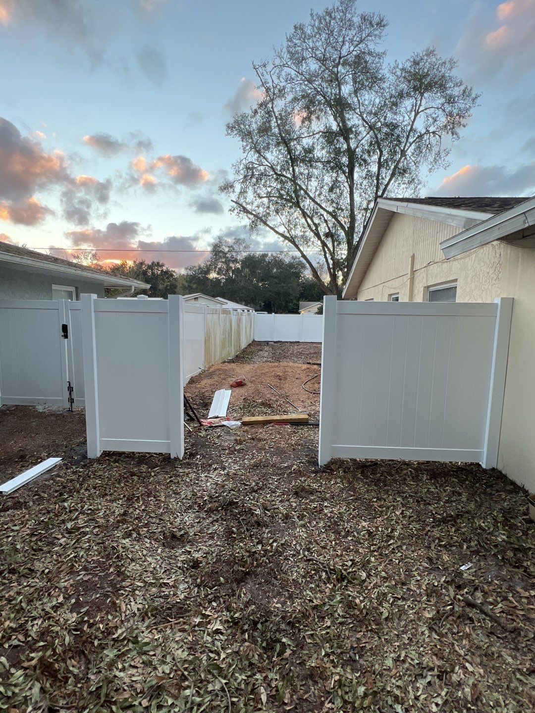 Sarasota, Florida 6 ft. Tall White Vinyl Privacy  by Asap fence and gates, LLC