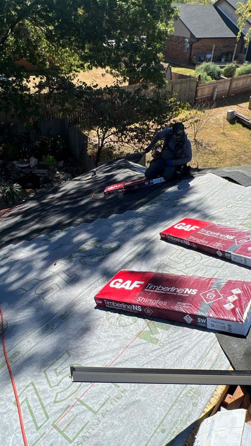 Residential Roofing Installation using GAF Natural Shadow  by A & H Roofing and Contracting, LLC