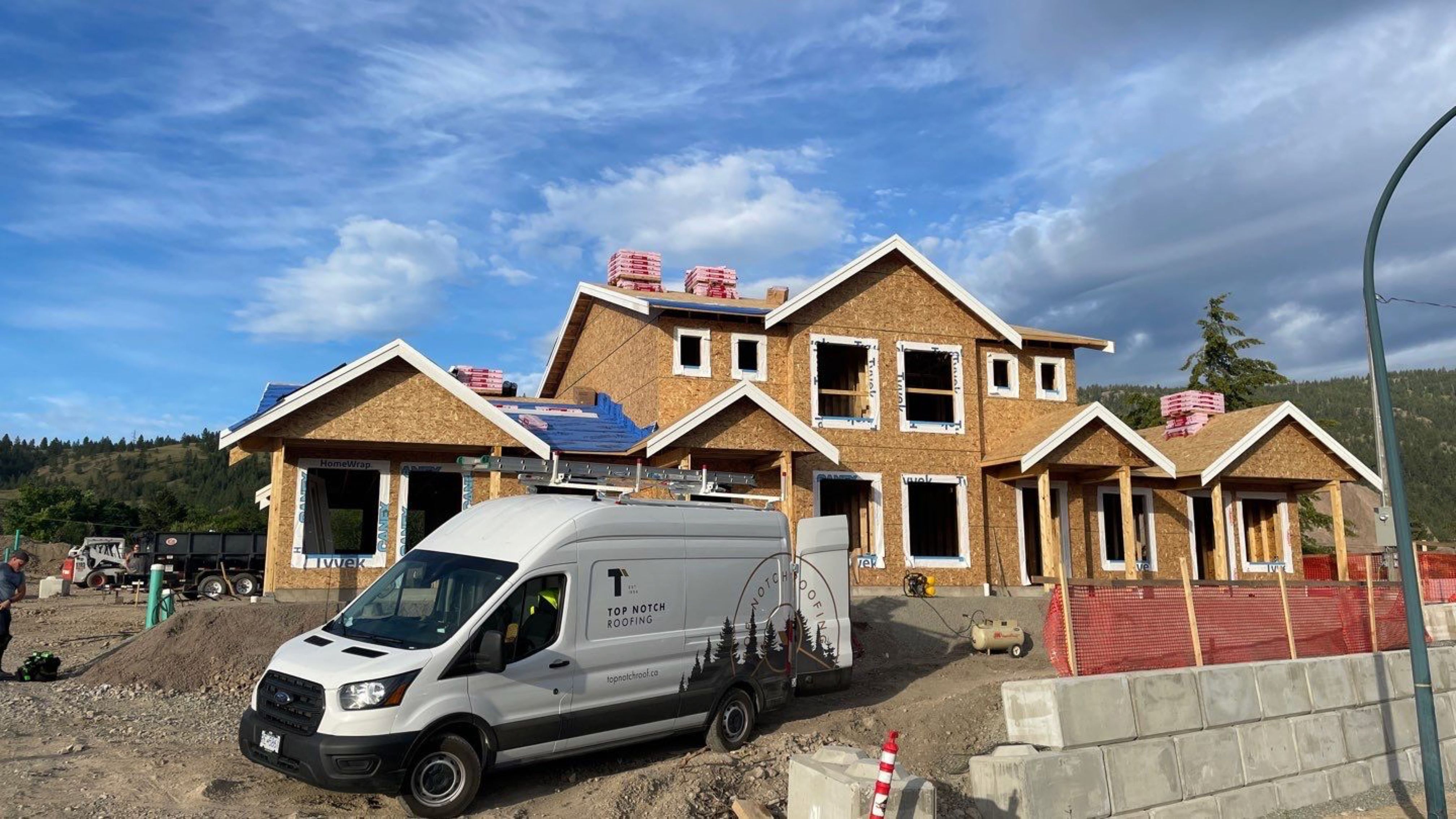 Residential Roofing Installation using OC Oakridge shingles by Top Notch Roofing Inc