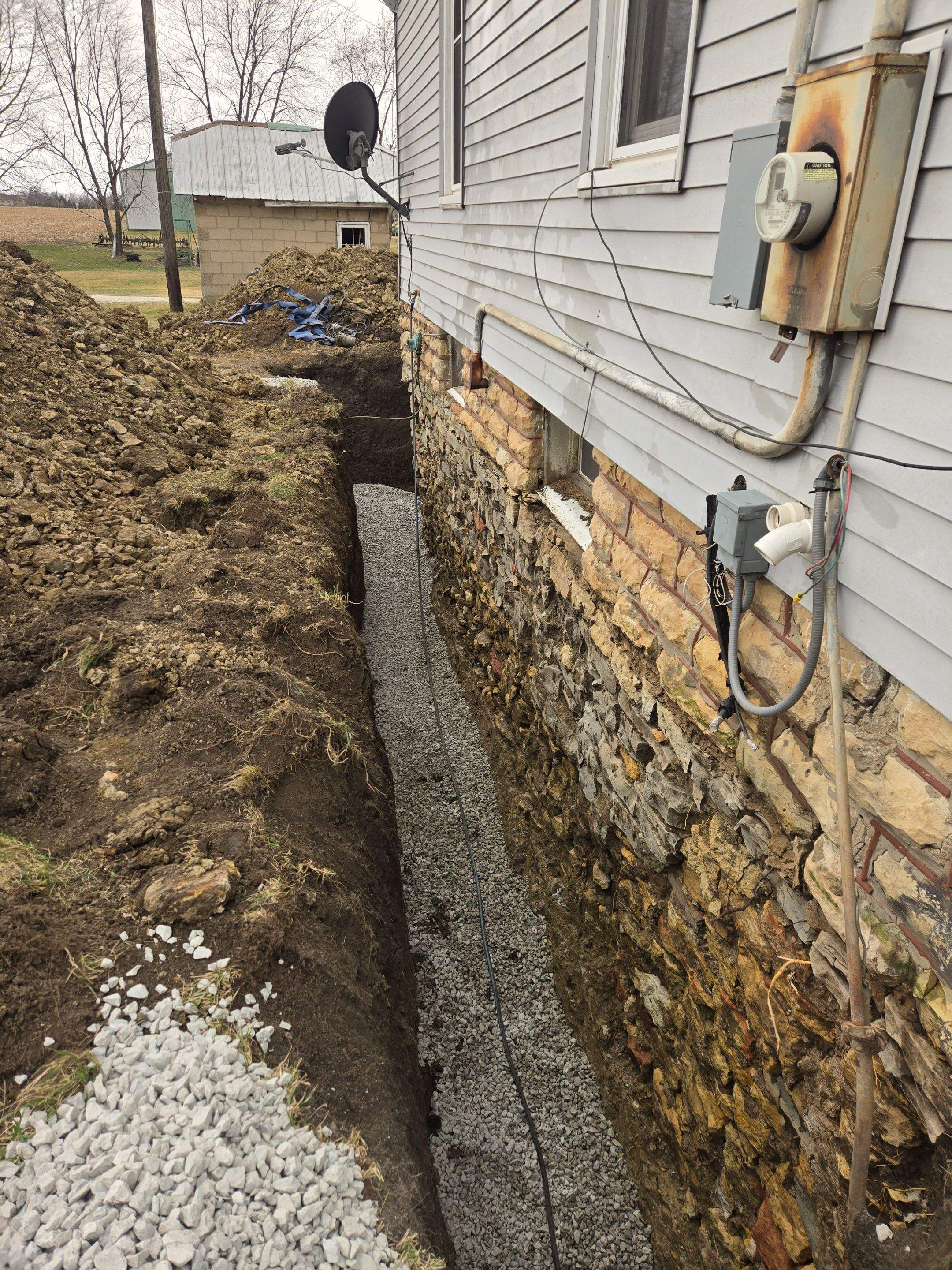 Full Limestone Foundation Restoration using sprayable geopolymer concrete by Allied Water Services