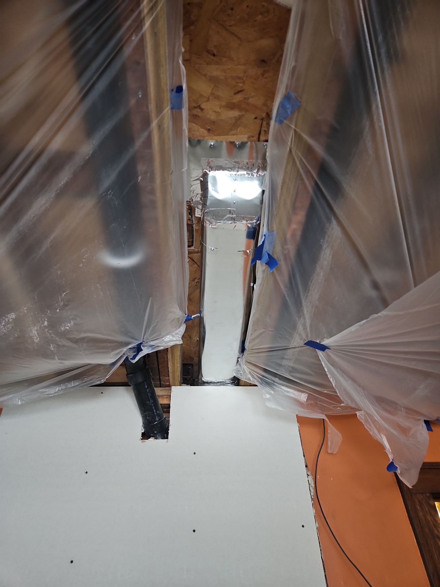Shower Remodel & Ceiling Restoration – Correcting Water Damage and Rebuilding Right by Johnny Five Construction