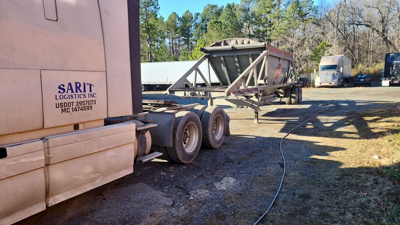 semi-truck clean using cleaner by Power Wash Masters LLC