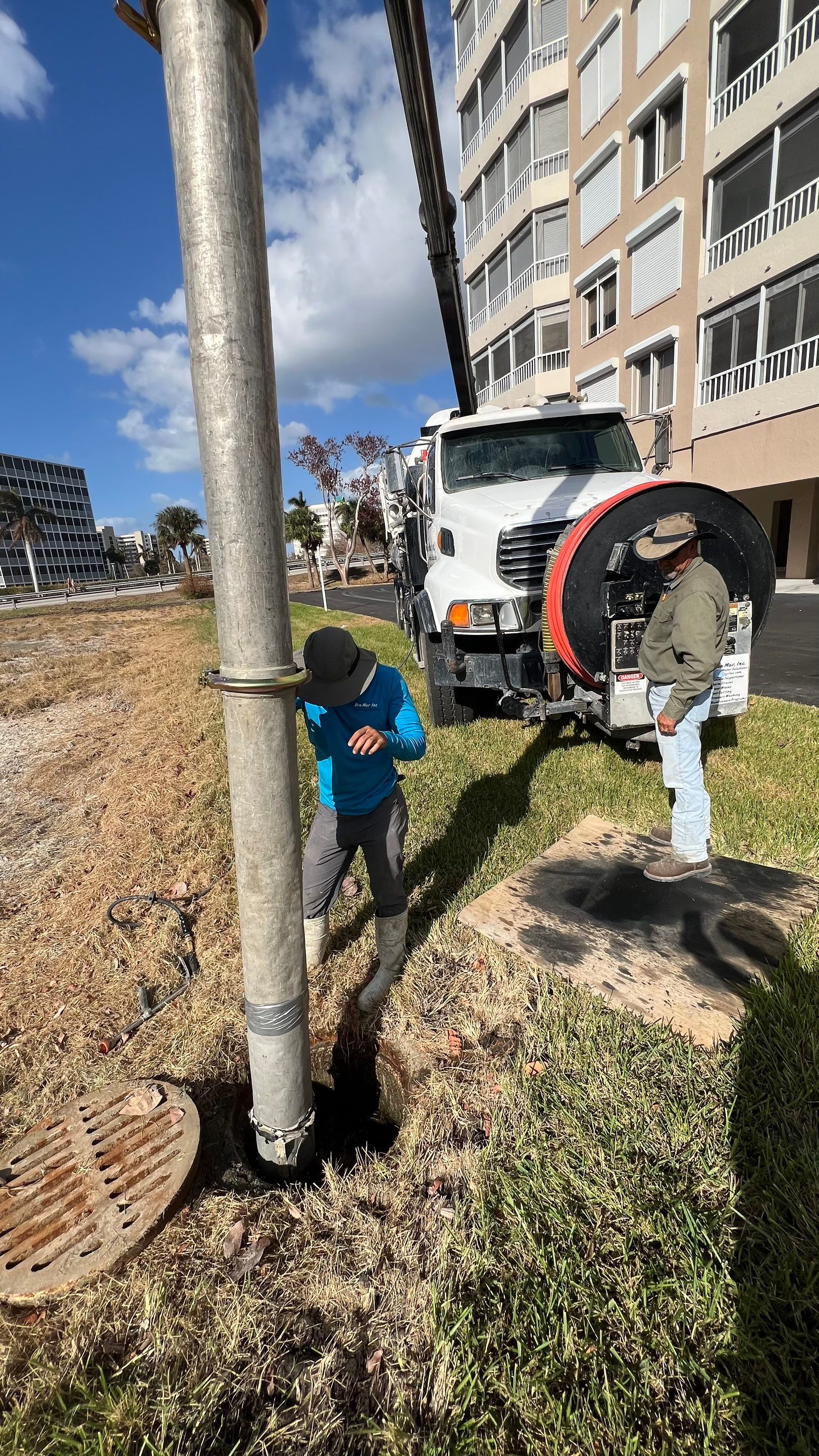Condo Storm Water System Cleaning and Maintenance From Hurricane Ian by APS Power & Water