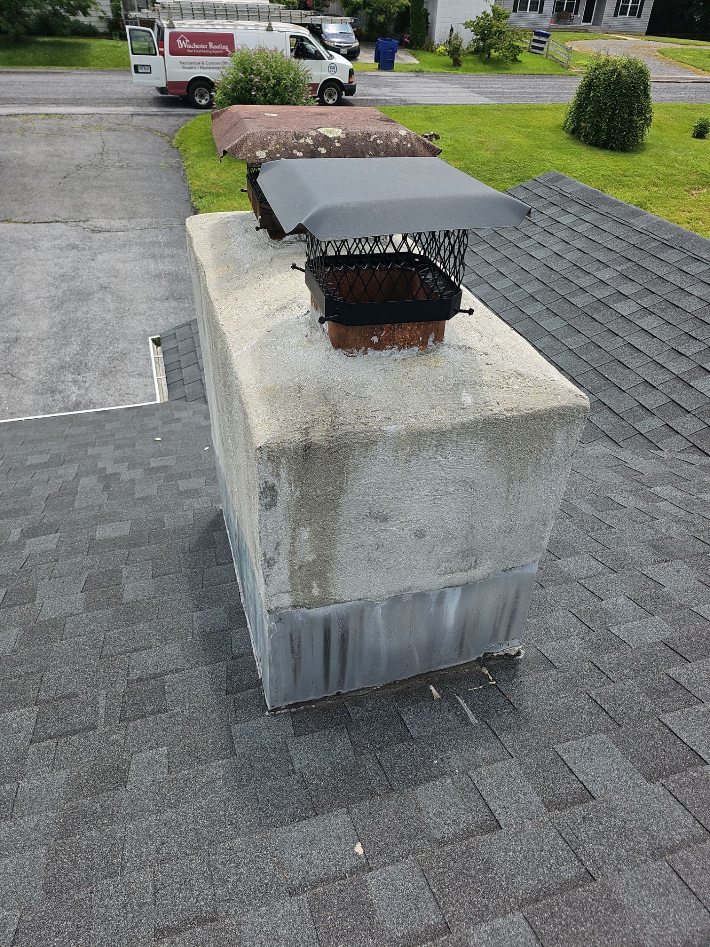 Roof Repair - Chimney Flashing by Winchester Roofing
