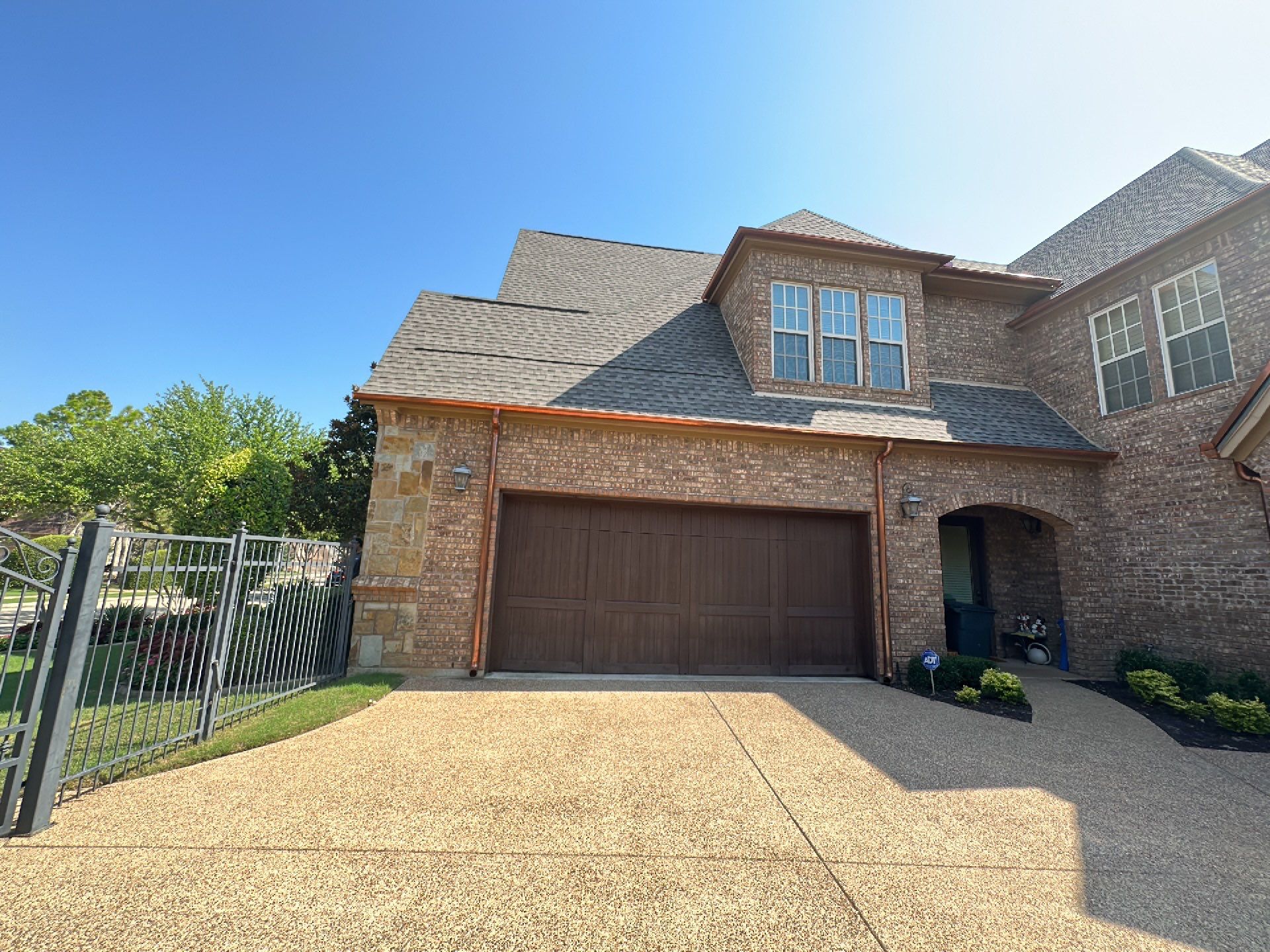 Beautiful Estate Remodel - Roof, Copper Gutters, Exterior Stain, Siding Replacement by First United Roofing & Construction