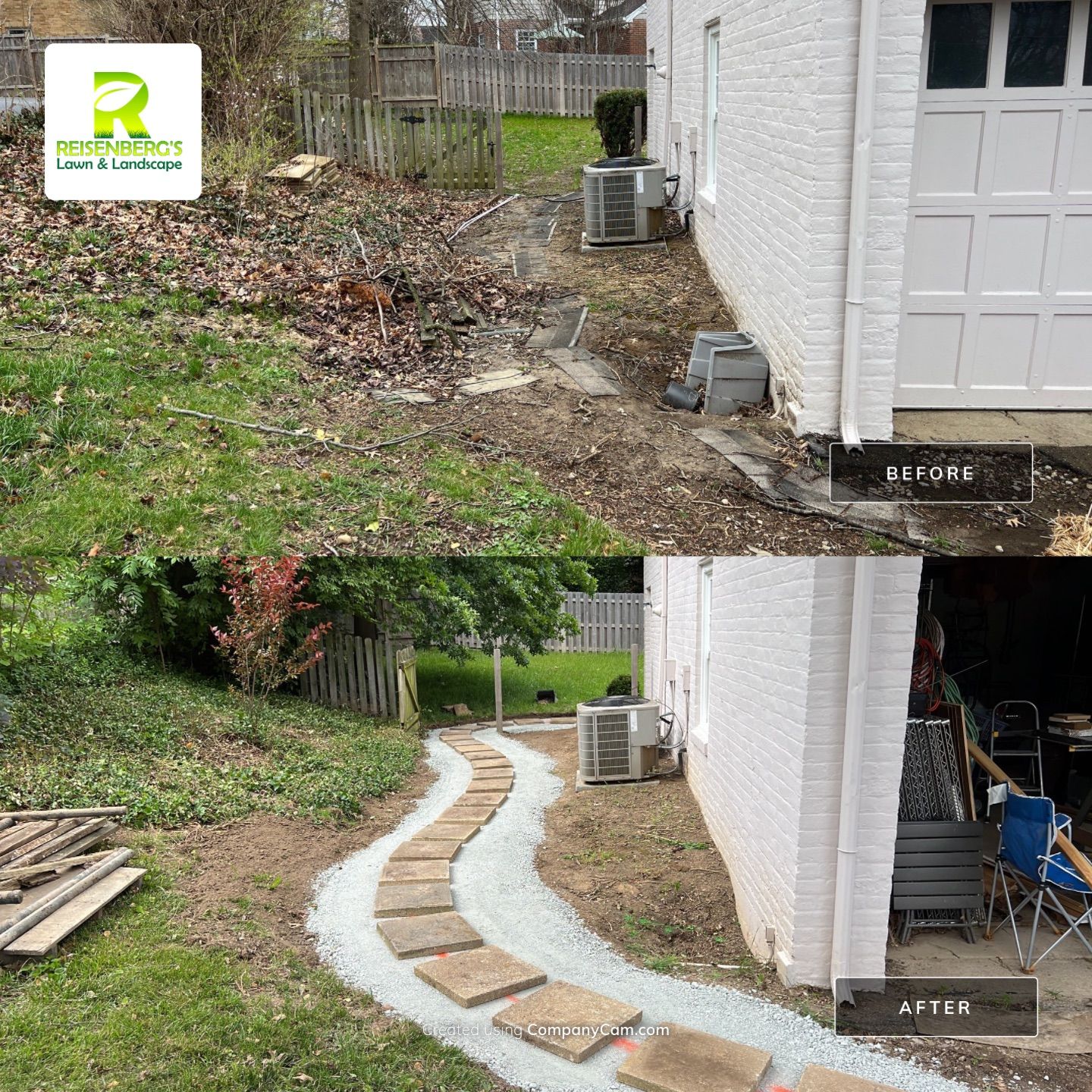 Landscape Tear Our & Install, Relay of Stepper Path by Reisenberg’s Lawn & Landscape, LLC