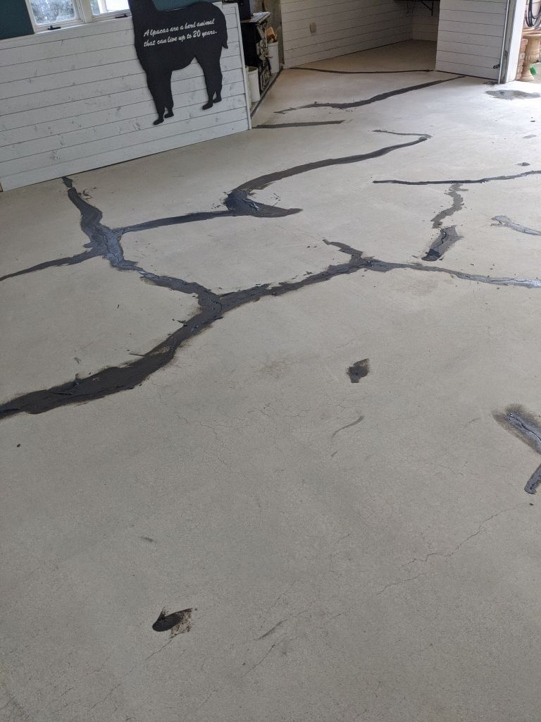 Garage Transformation using Slate Stone and the Penntek Evolution System by Croc Coatings, LLC