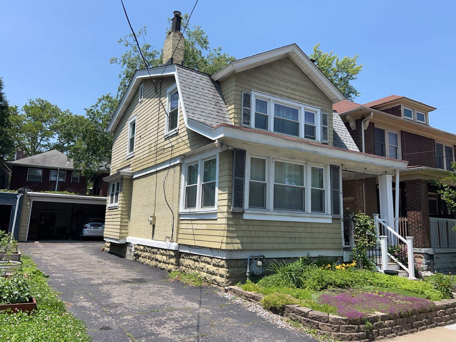 Full House Siding Renovation with Blue Shake Siding in Pittsburgh by Ideal Siding Pittsburgh