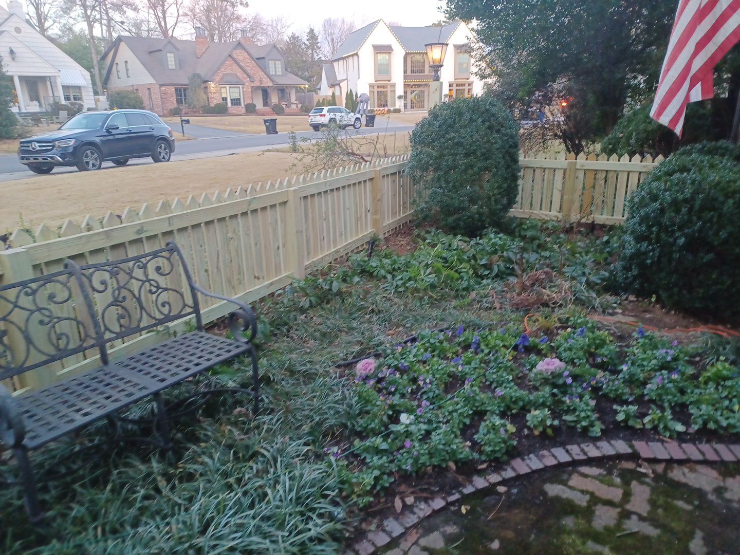 Montcrest - Fence by Pillar and Pine