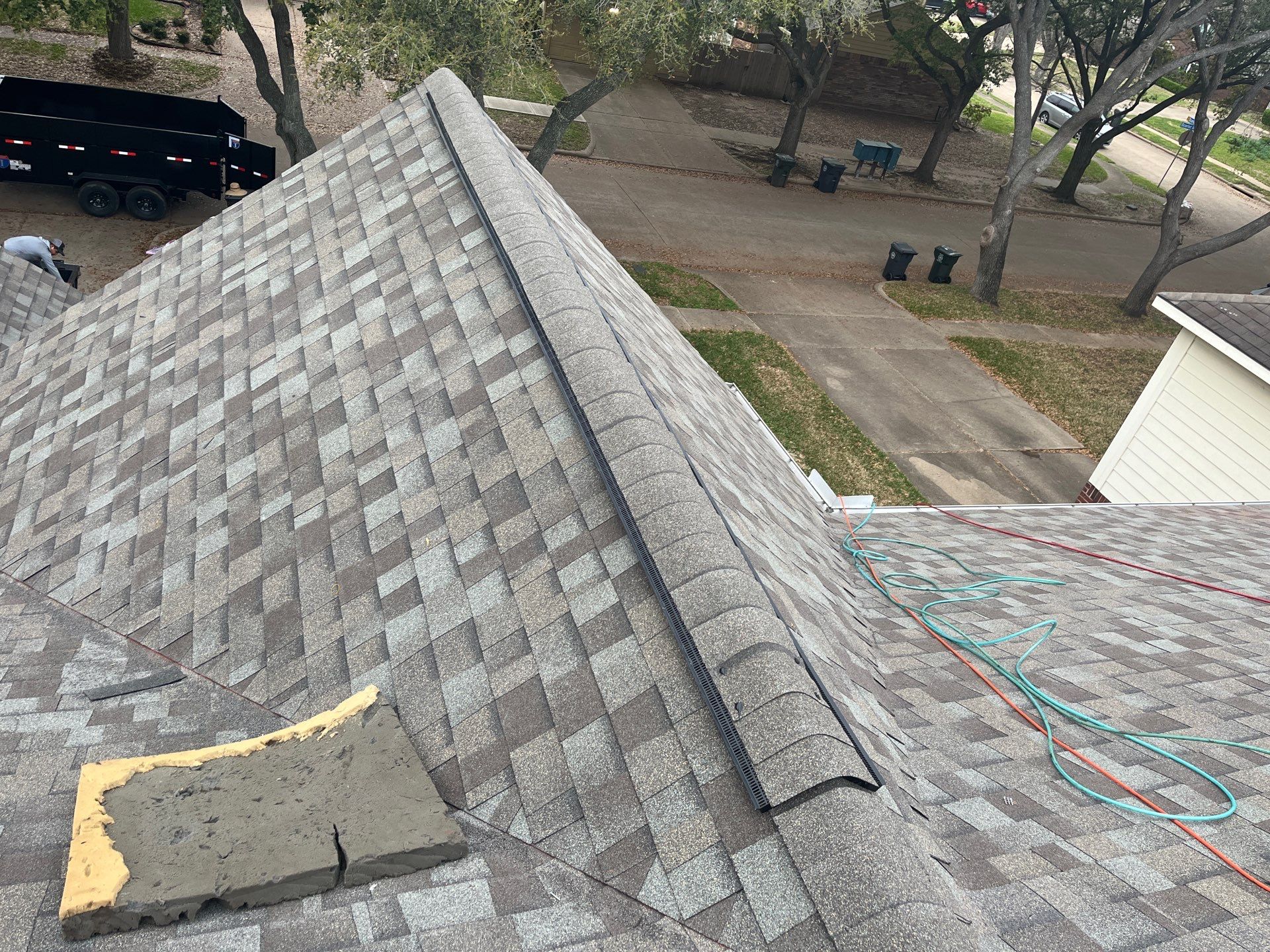 Residential Roofing Installation using Owen's Corning Duration (Lifetime) Shingles by Roof Repair Company