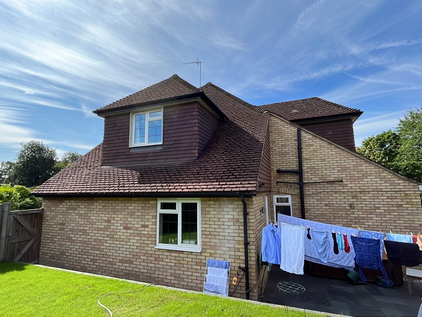 Exterior Clean - Roof - Patio - Driveway using Honda 15lpm Low Pressure Washing Machine by Ges Exterior Cleaning ltd