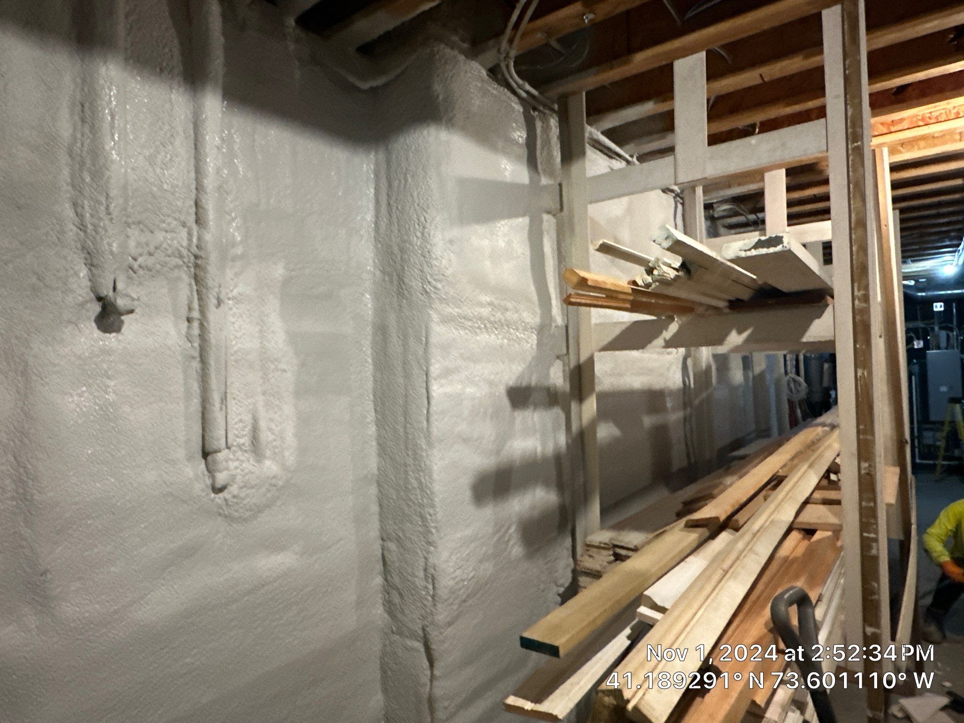 Attic Insulation using open cell spray foam by NYS Foam & Energy