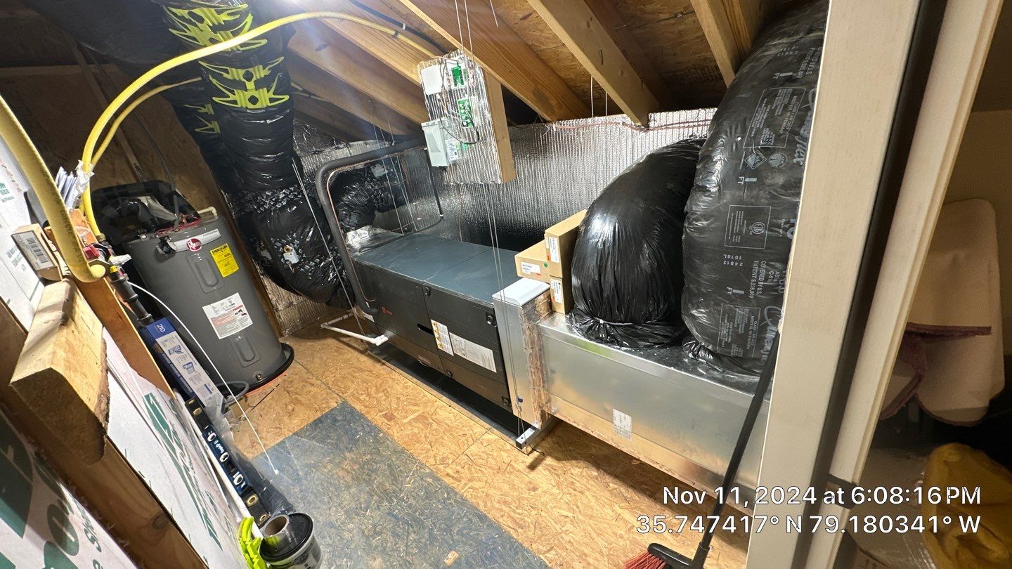 Trane XV20i Split Heat Pump Install  by Nick's Mechanical LLC.