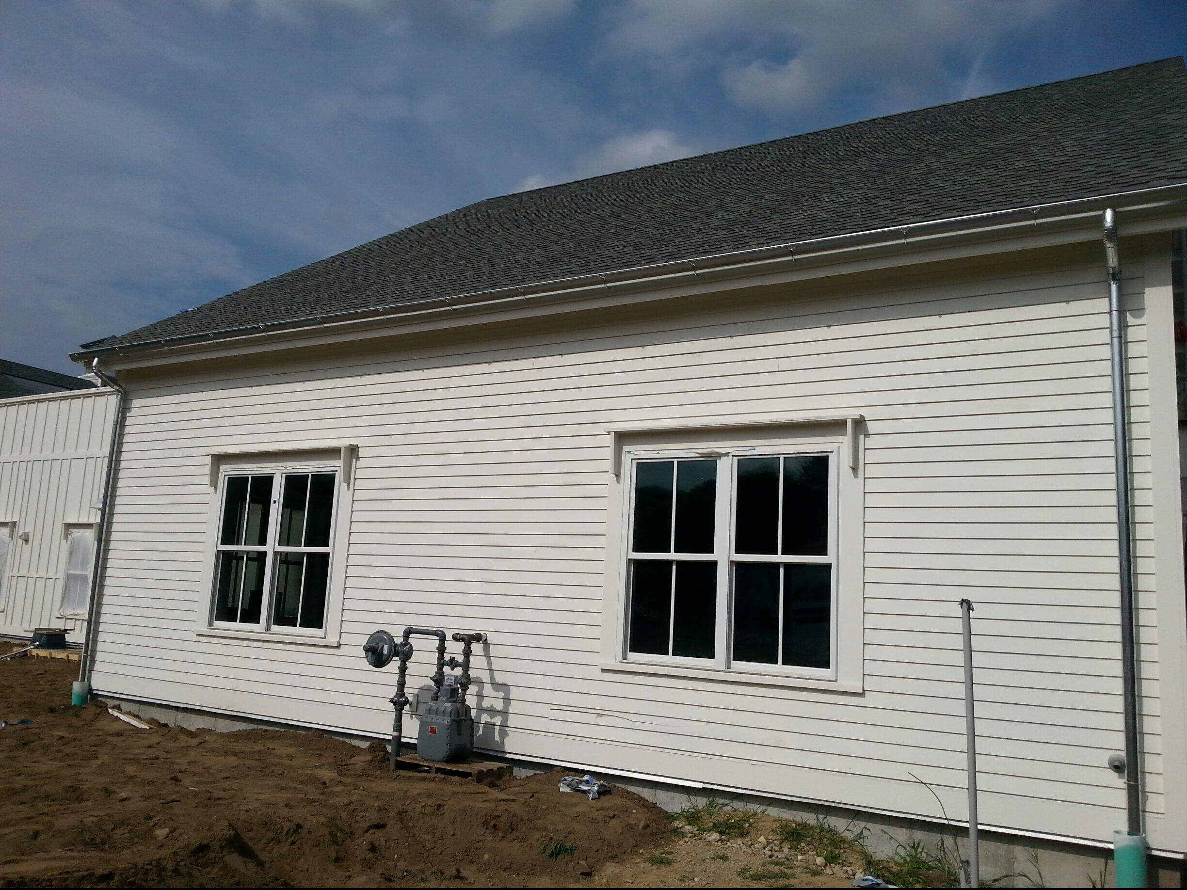 Galvanized Half Round Gutters on the Riverbend Education Facility-Natick, MA by Gutter Pro Enterprises