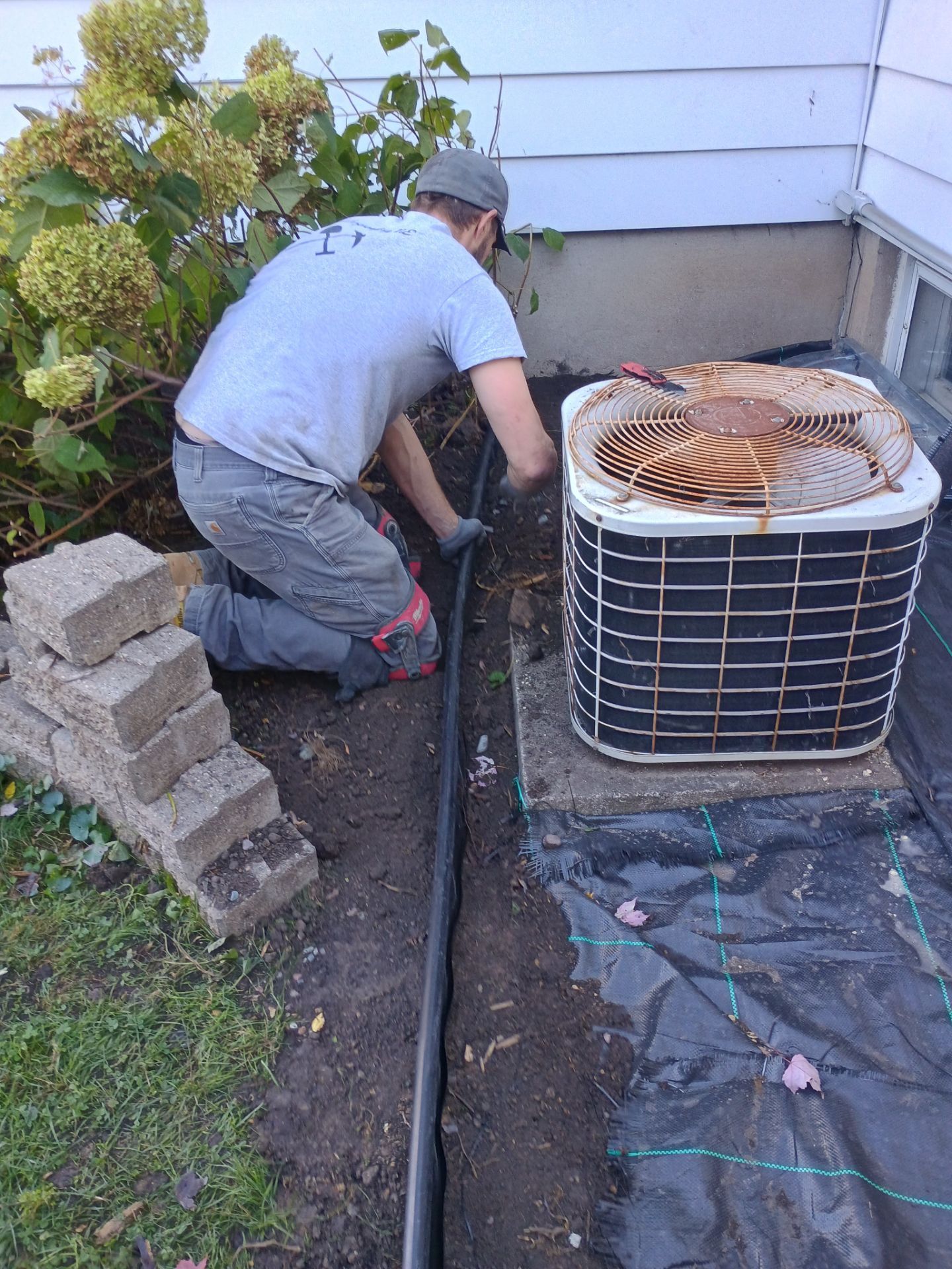 French Drain Installation for Michael by Waterproofing Northeast