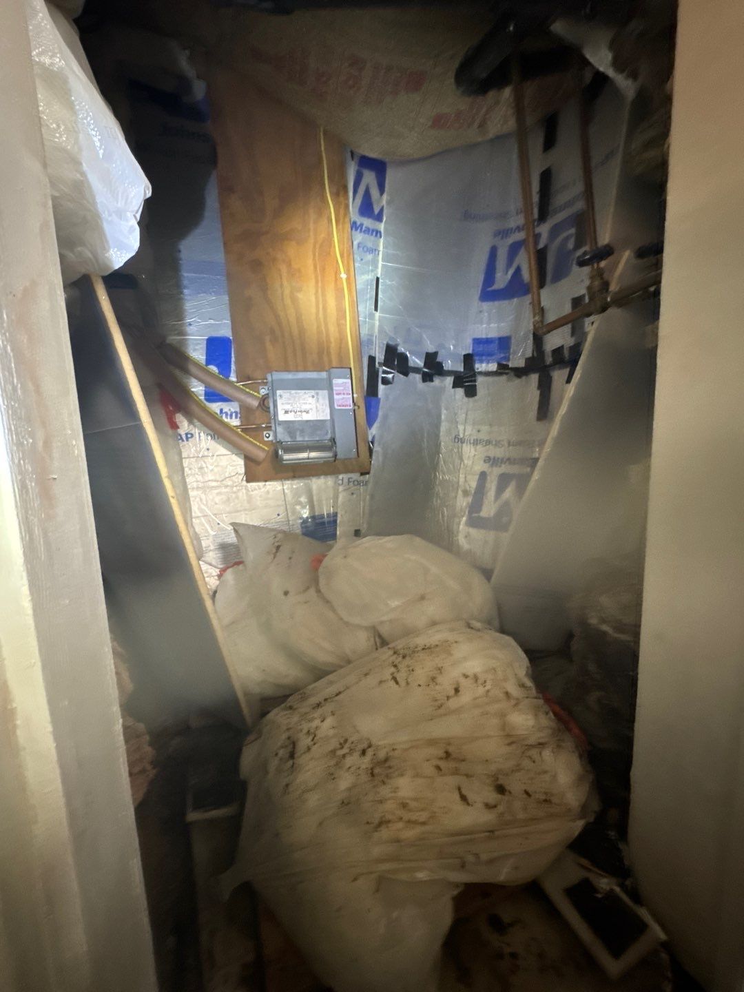 Parge Coating Drew's Stone Foundation by Waterproofing Northeast