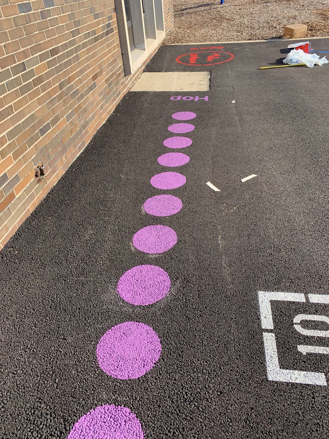 Playground Stencils using SealKrete Floor-Tex by Paint Platoon USA